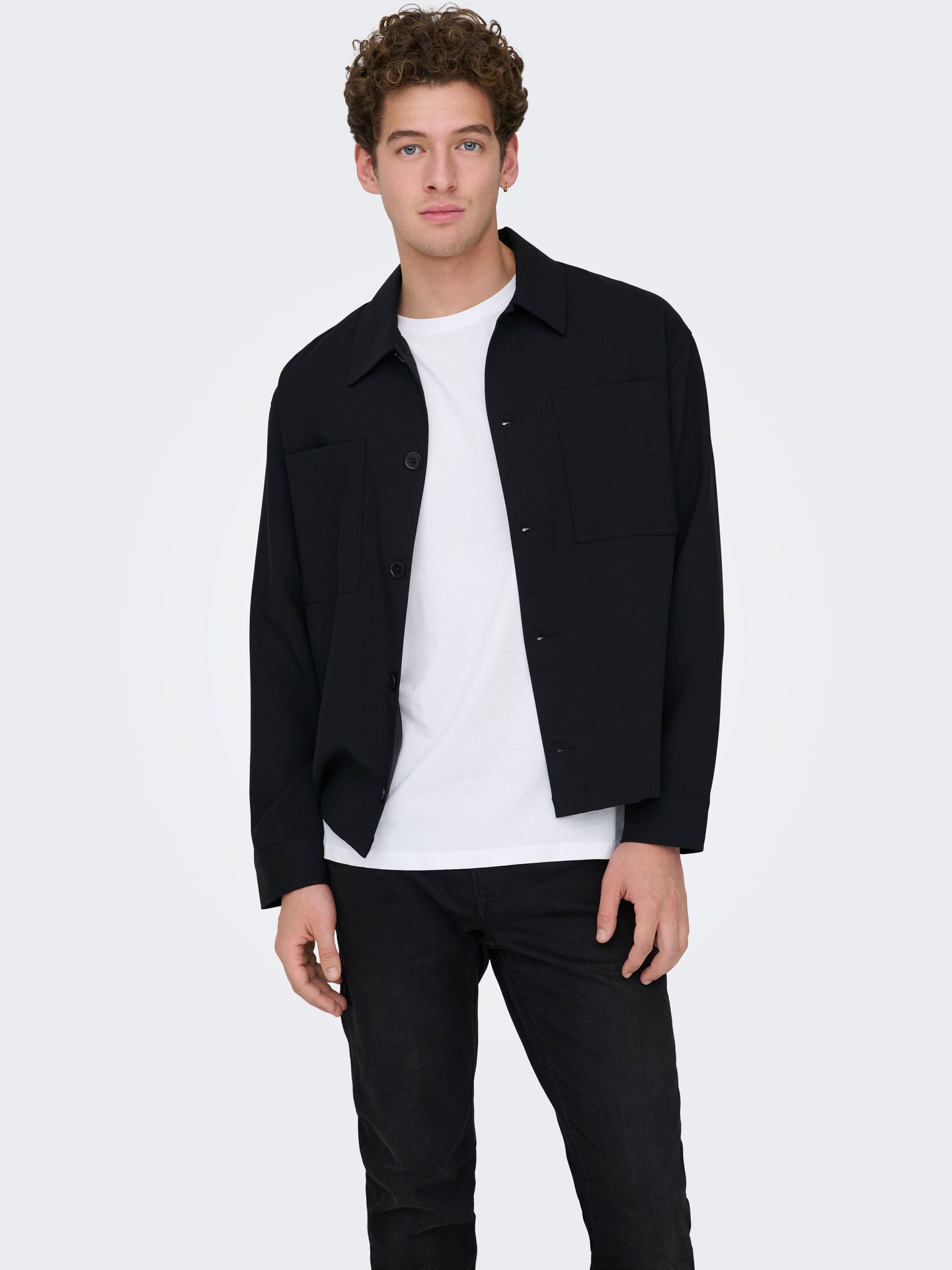 Only & Sons ONSWILL 0292 LOOSE OVERSHIRT Black 2900163774054