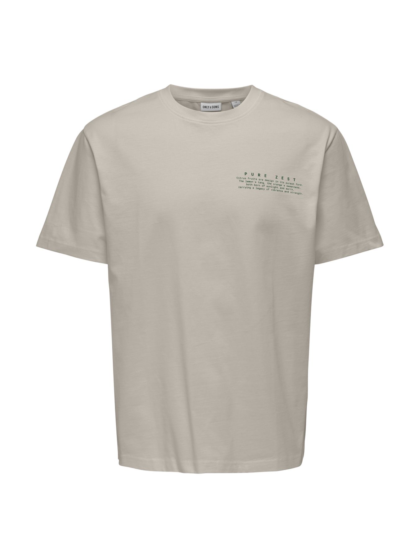 Only & Sons ONSFRED LIFE RLX SS PRINT TEE NOOS Silver Lining/WAVES 2900162768054