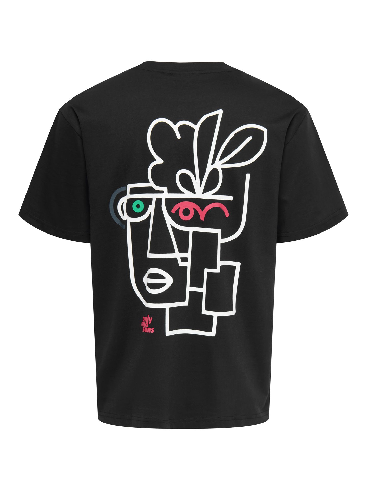 Only & Sons ONSFRED LIFE RLX SS PRINT TEE NOOS Black/ABSTRACT 2900162773027
