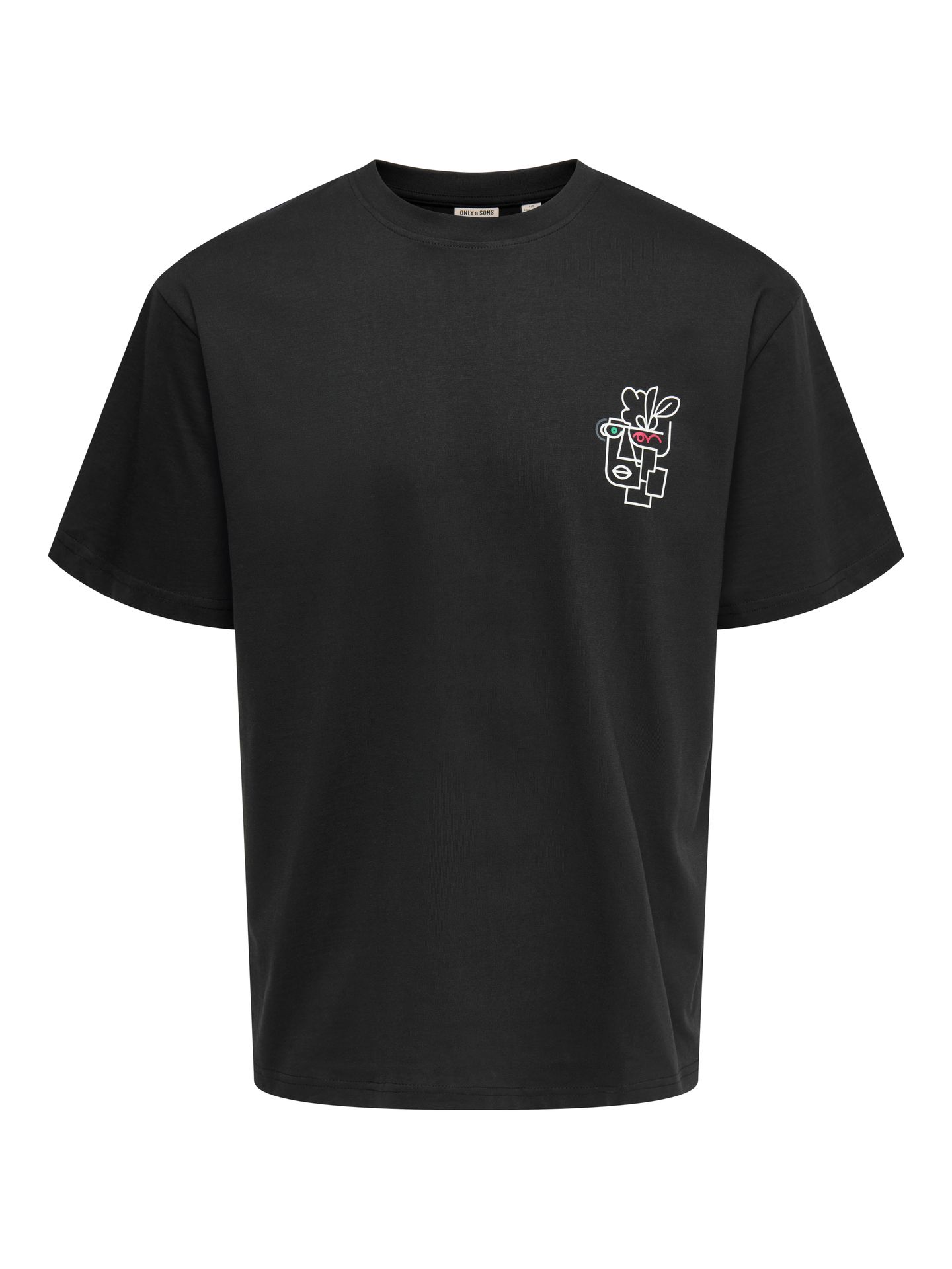 Only & Sons ONSFRED LIFE RLX SS PRINT TEE NOOS Black/ABSTRACT 2900162773027