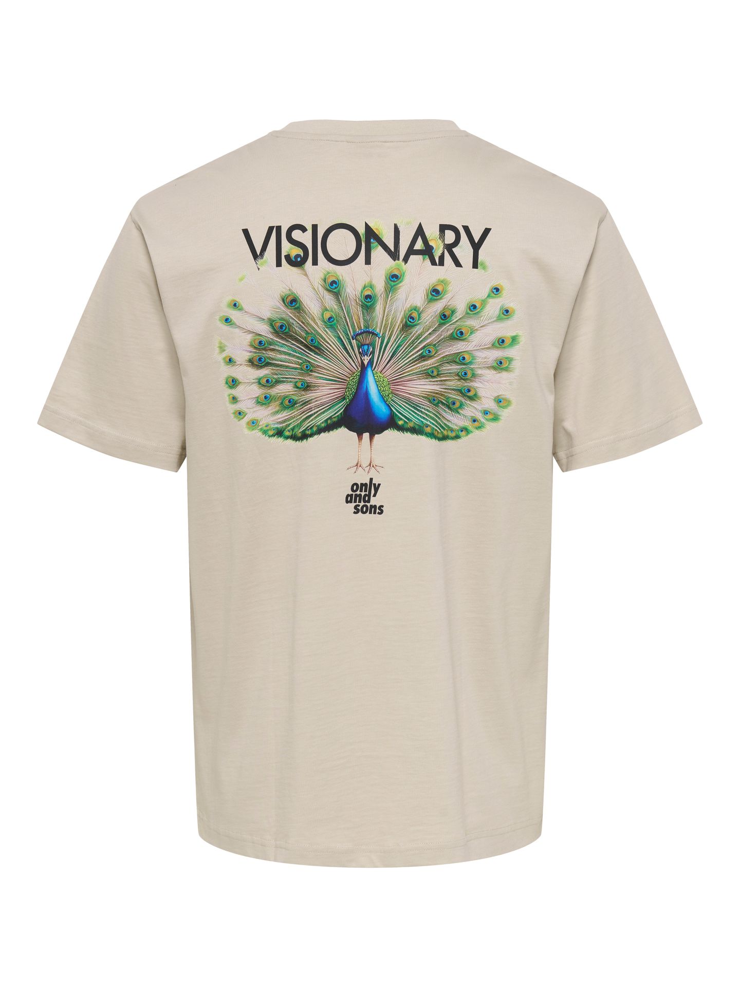 Only & Sons ONSFRED LIFE RLX SS PRINT TEE NOOS Silver Lining/VISIONARY 2900162774031