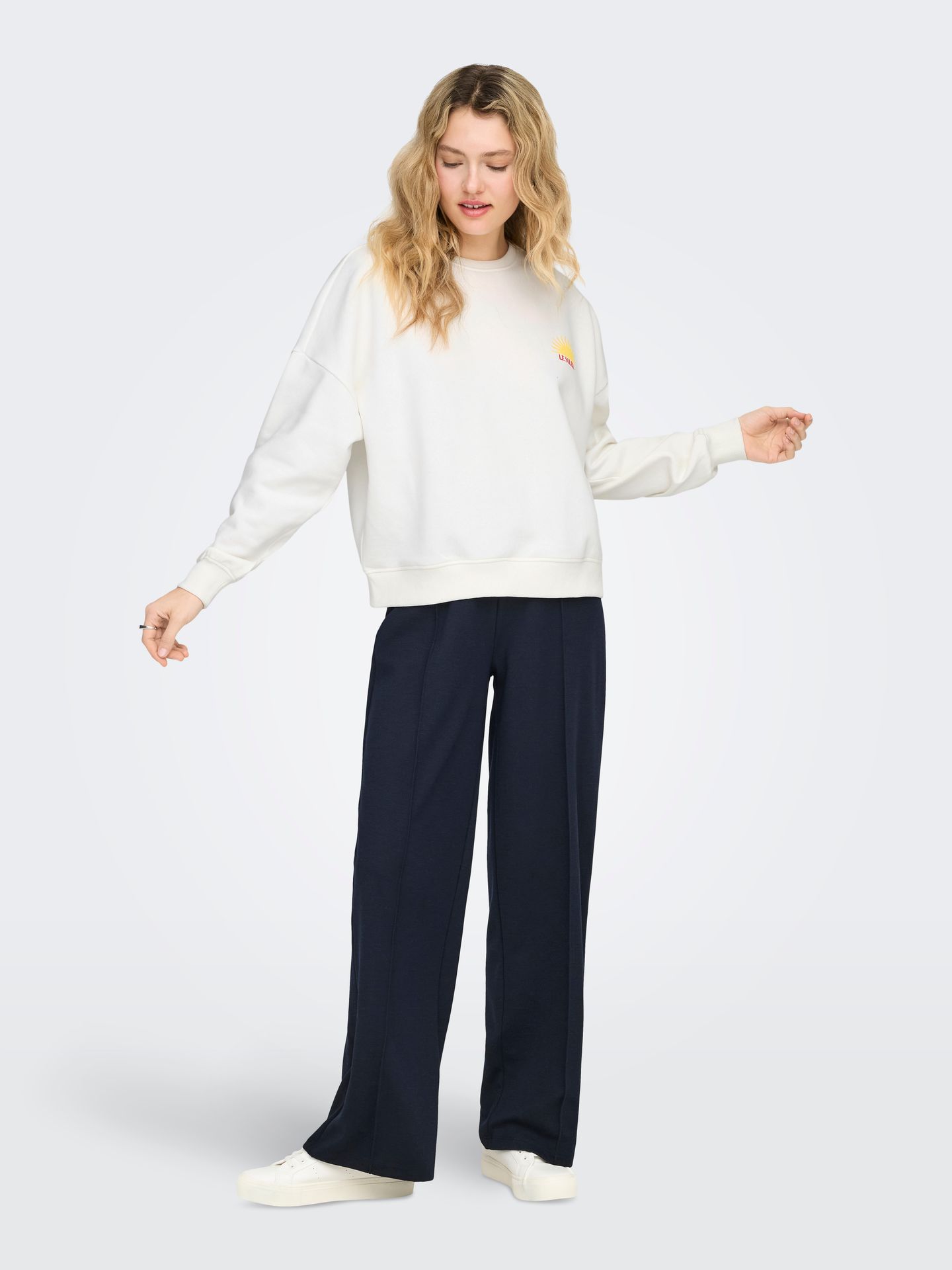 Only ONLLINY L/S O-NECK PRINT CS SWT Cloud Dancer/Ponderose 2900162770040