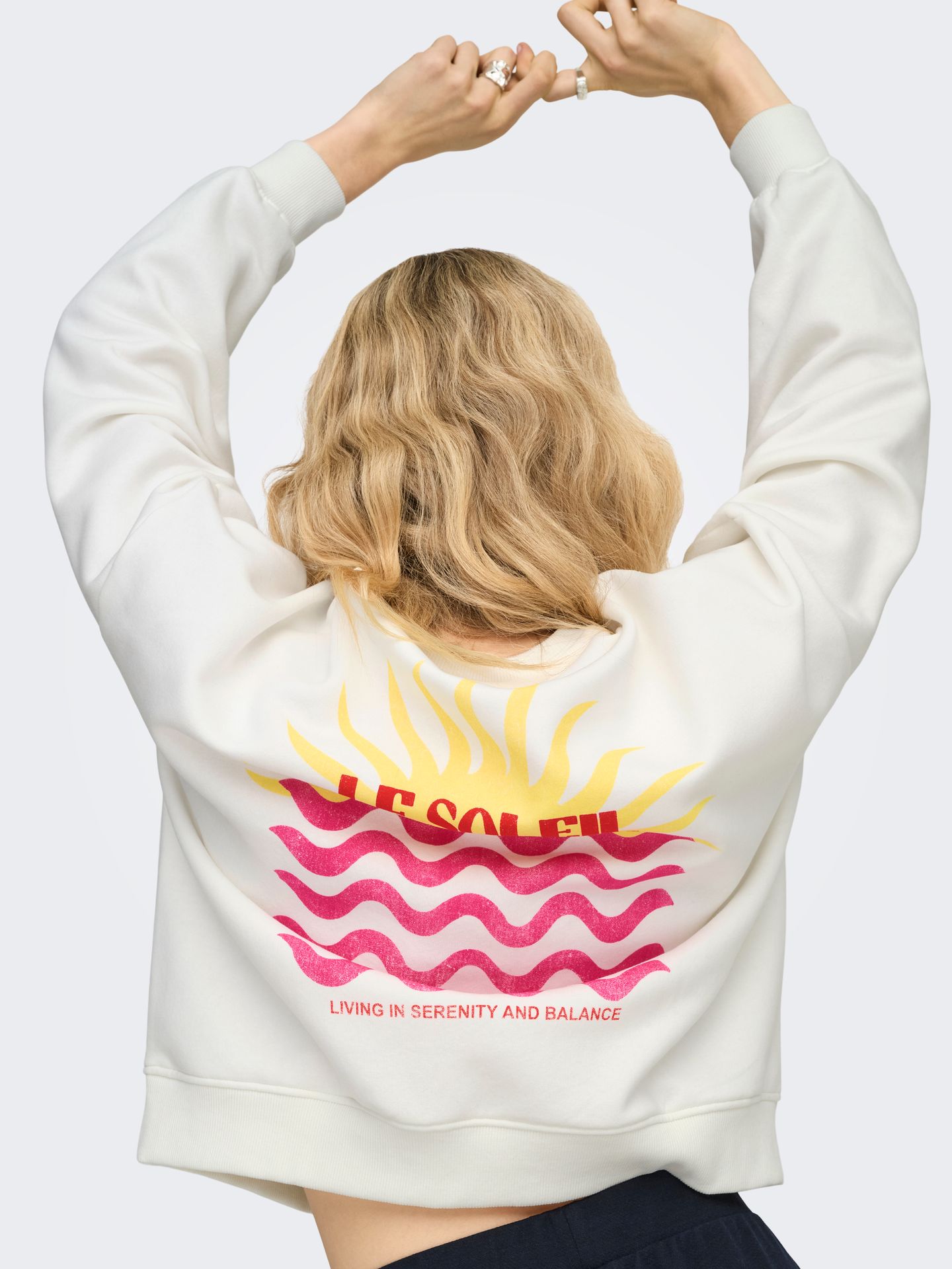 Only ONLLINY L/S O-NECK PRINT CS SWT Cloud Dancer/Ponderose 2900162770040