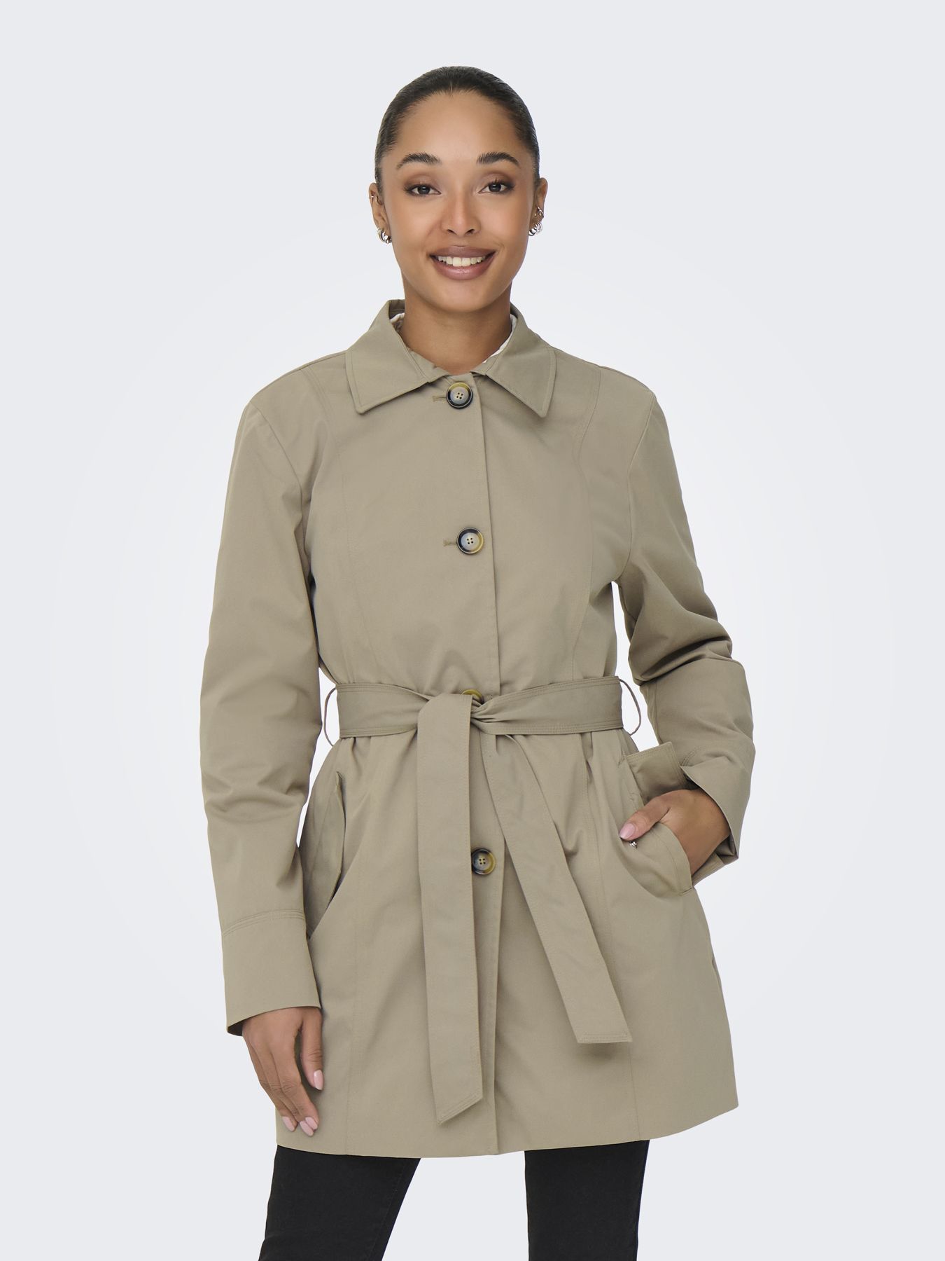 JDY JDYISADORA LIFE TRENCHCOAT OTW HAB Weathered Teak 2900162777063