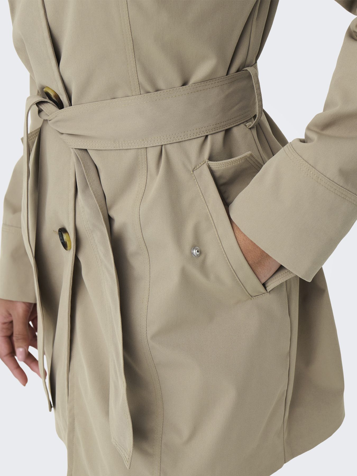 JDY JDYISADORA LIFE TRENCHCOAT OTW HAB Weathered Teak 2900162777063