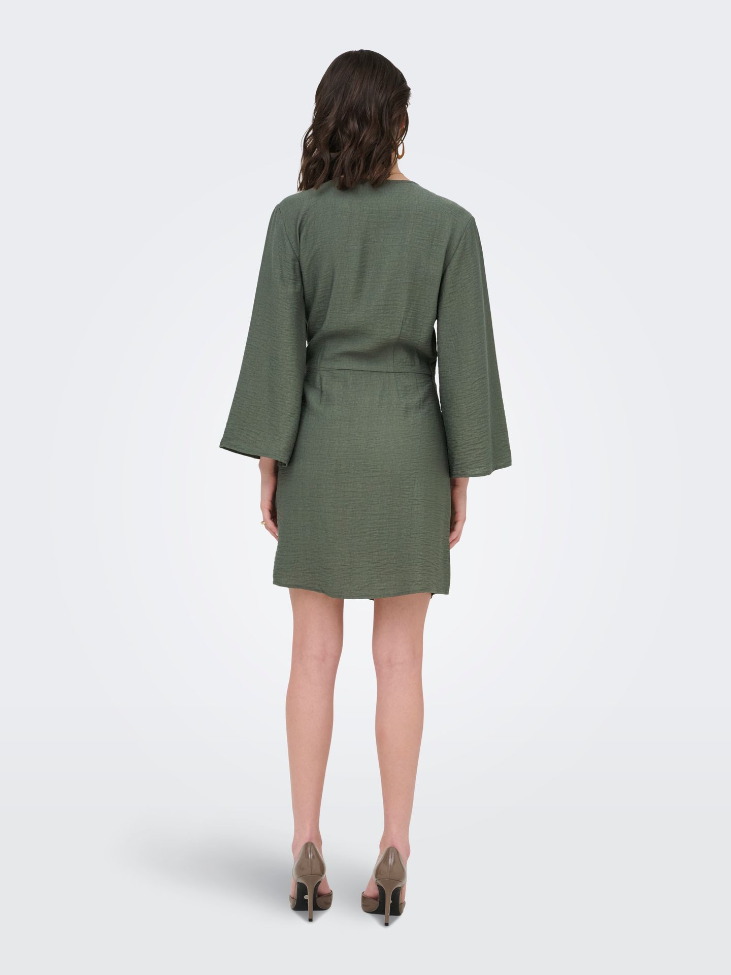 JDY JDYPEPPER 7/8 WRAP DRESS WVN NOOS Thyme 2900162778053