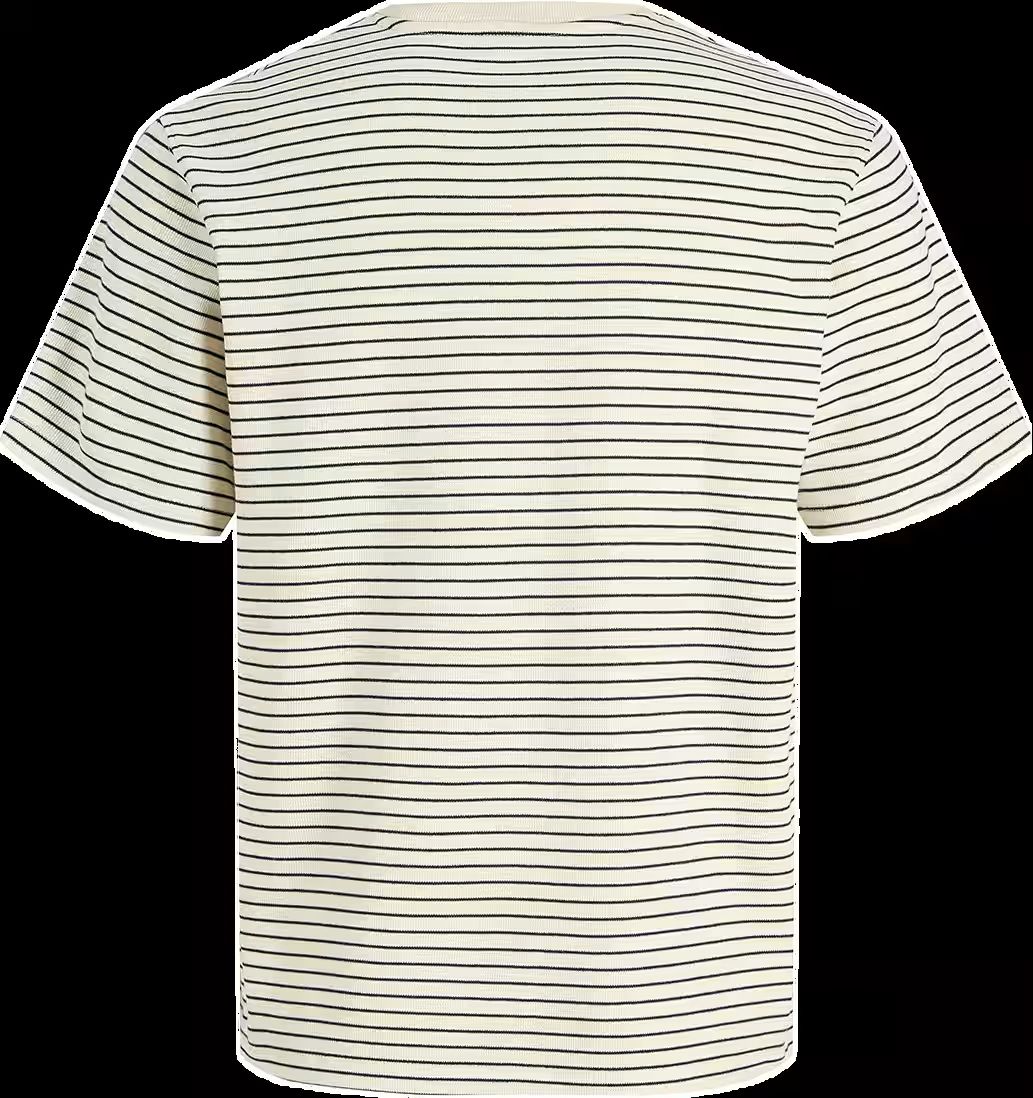 Jack & Jones JJEDOVER STRIPED TEE SS CREW NECK S Antique White 2900162803021