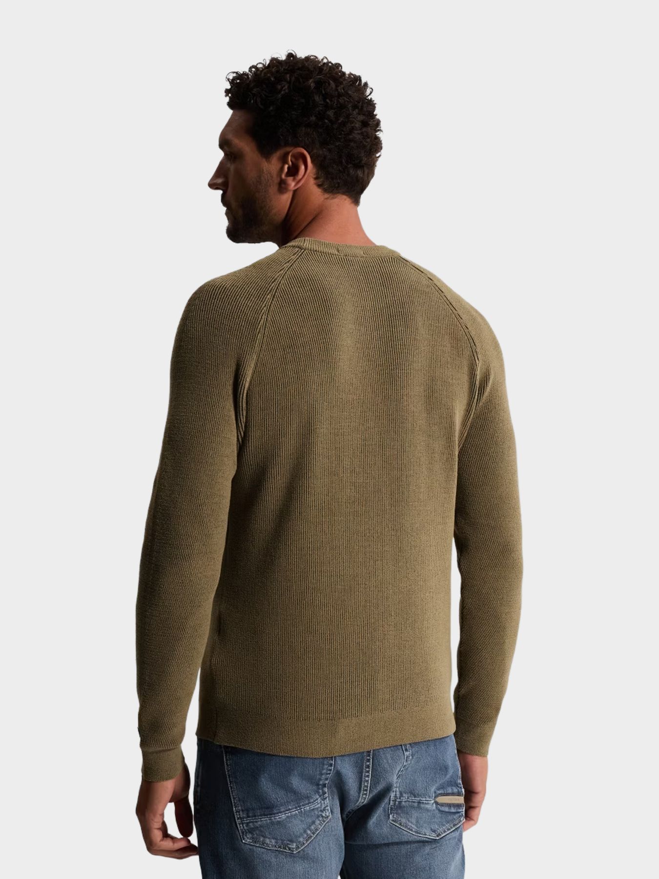 Cast Iron Crewneck regular fit soft blend Walnut 2900162819046