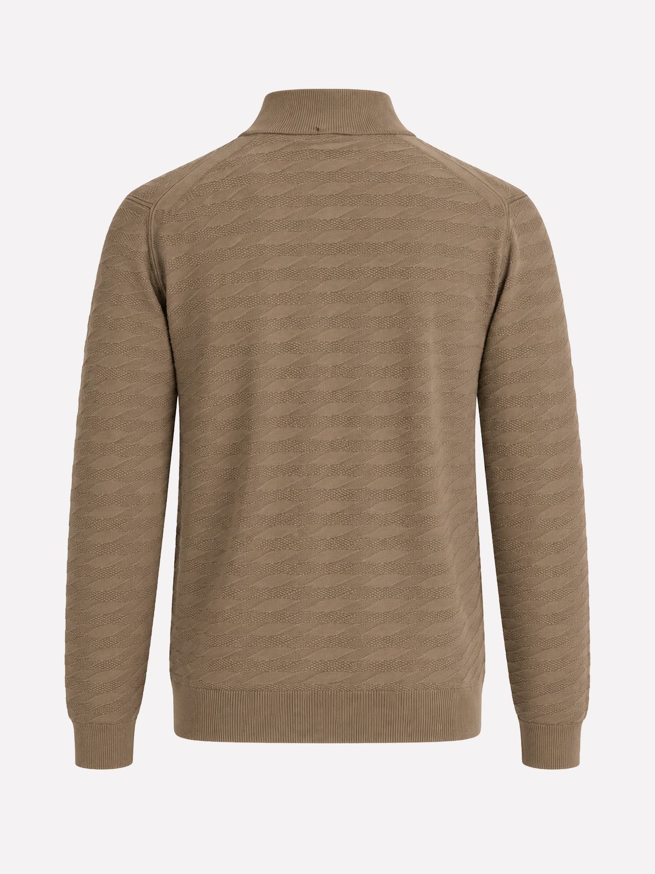 Cast Iron Half zip collar slim fit comfort b Walnut 2900162828017