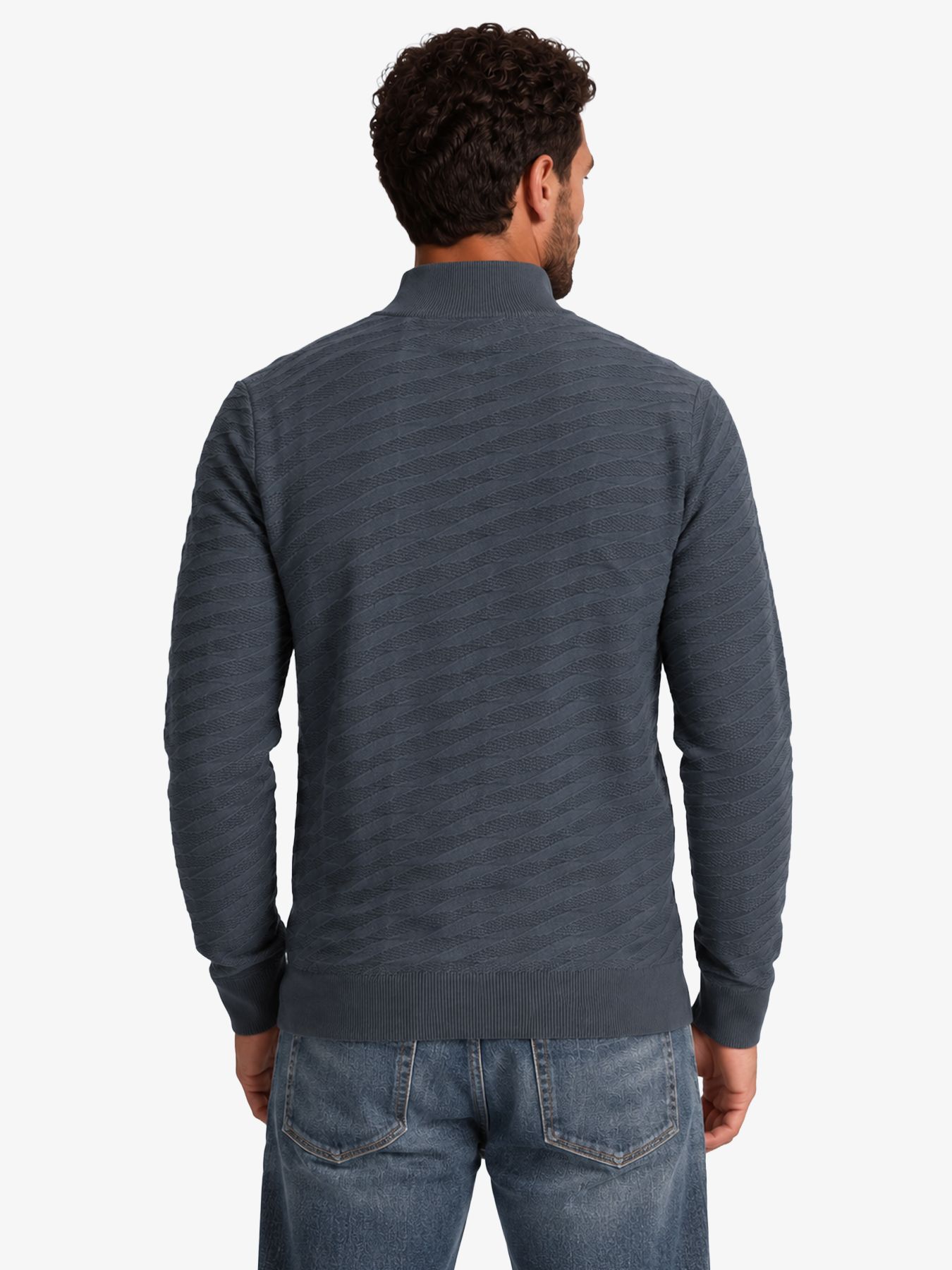 Cast Iron Half zip collar slim fit comfort b Clever Crows 2900162821049