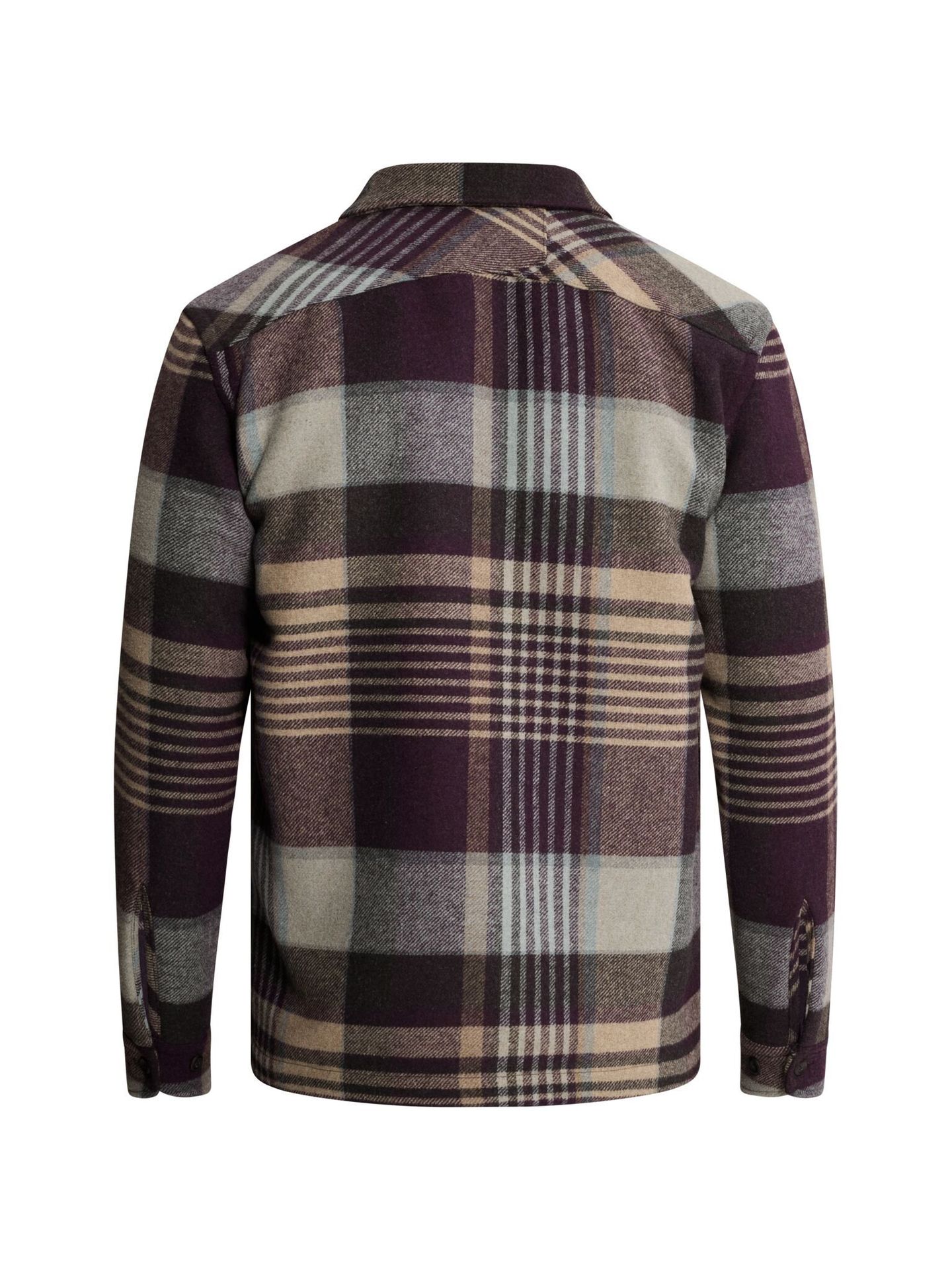 Cast Iron Long sleeve shirt Wool blend check Nightshade 2900162824040
