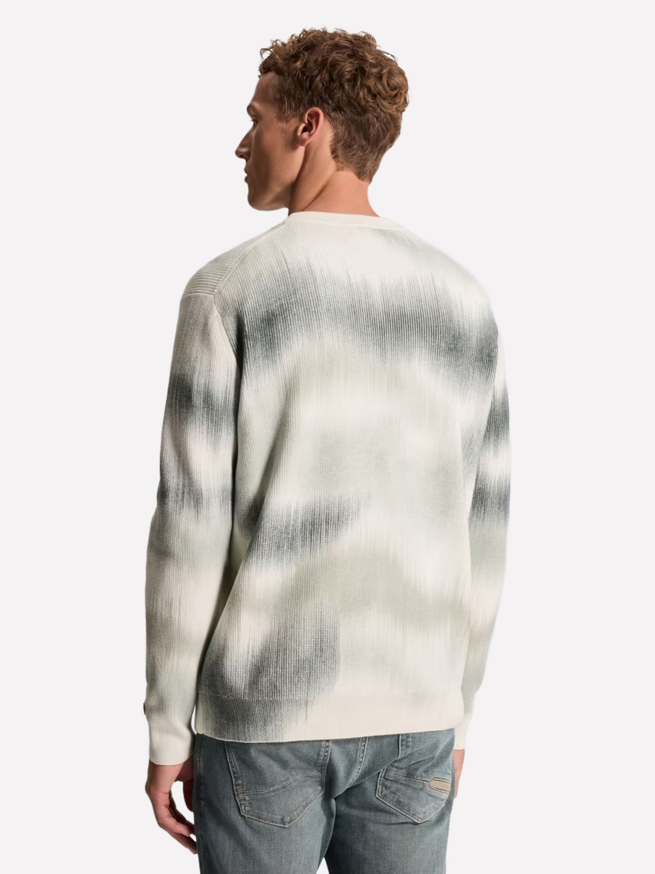 Cast Iron Crewneck regular fit cotton blend White Down 2900162829045