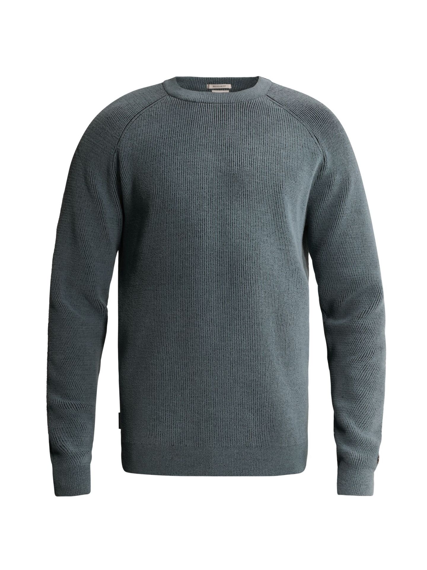 Cast Iron Crewneck regular fit soft blend Blue Mirage 00116528-5146