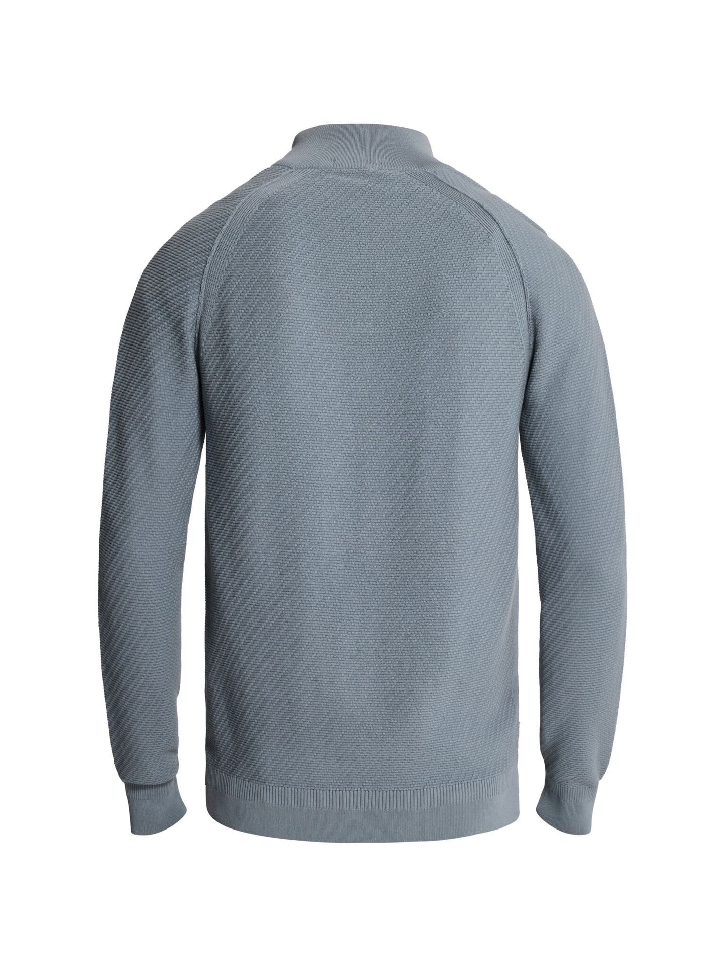 Cast Iron Half zip collar slim fit cotton ea Blue Mirage 2900162831048