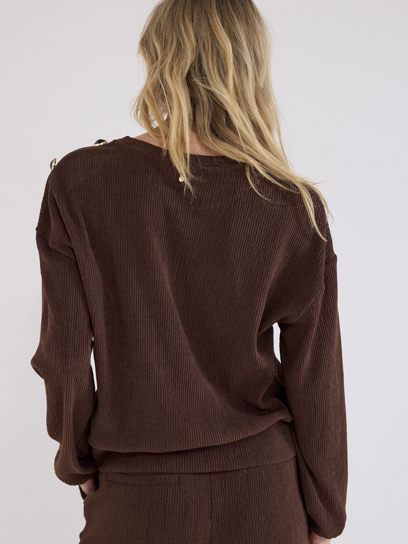 Tramontana Jumper Dropped Shoulder Chocolate 002650 2900162838023