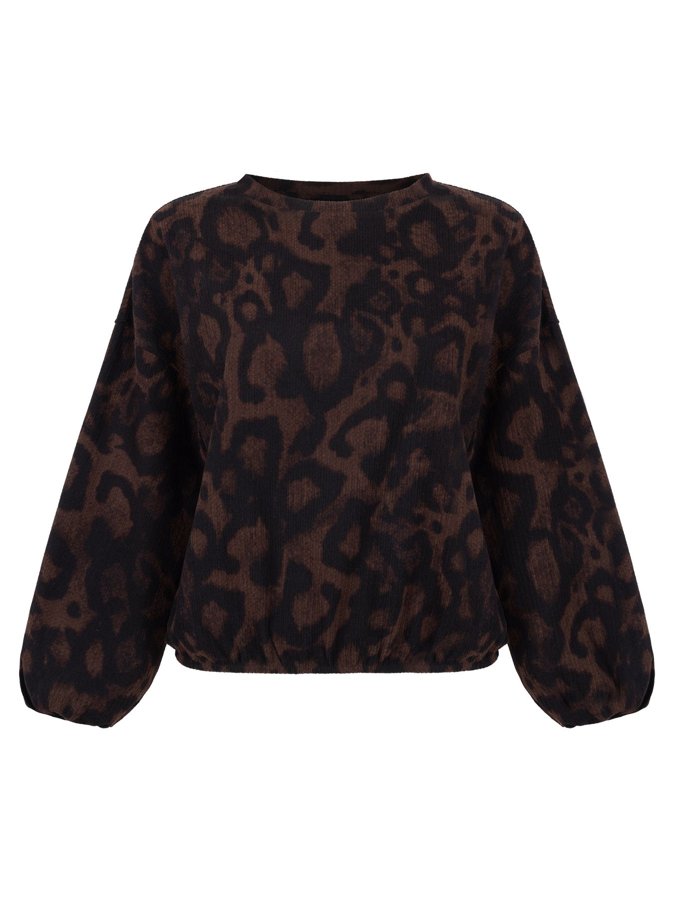 Tramontana Top Shadow Dots Print Brown and Black 100007 2900162842020