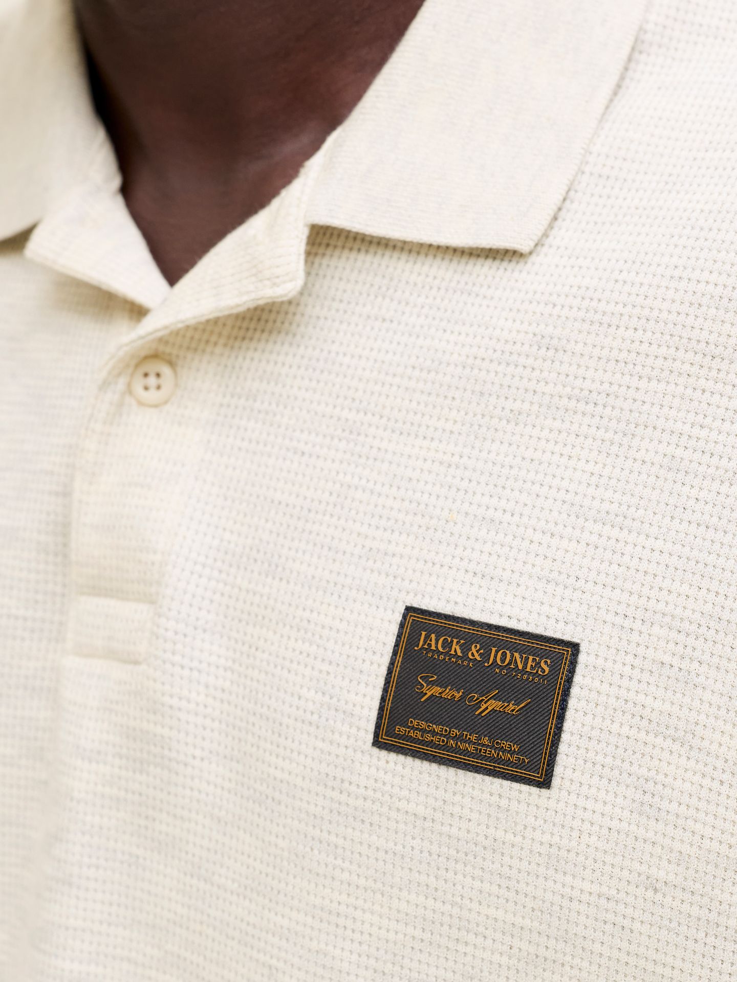 Jack & Jones JJDAYTONA POLO SS SN Antique White/AOP 2900162847032