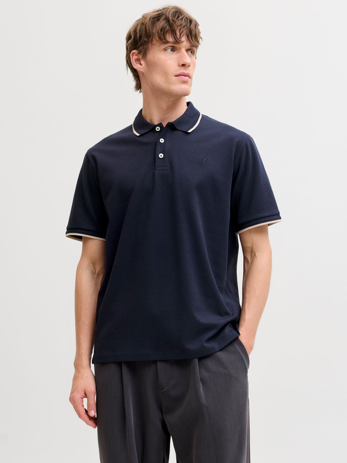 JPRBLAETHAN DETAIL SS POLO SN