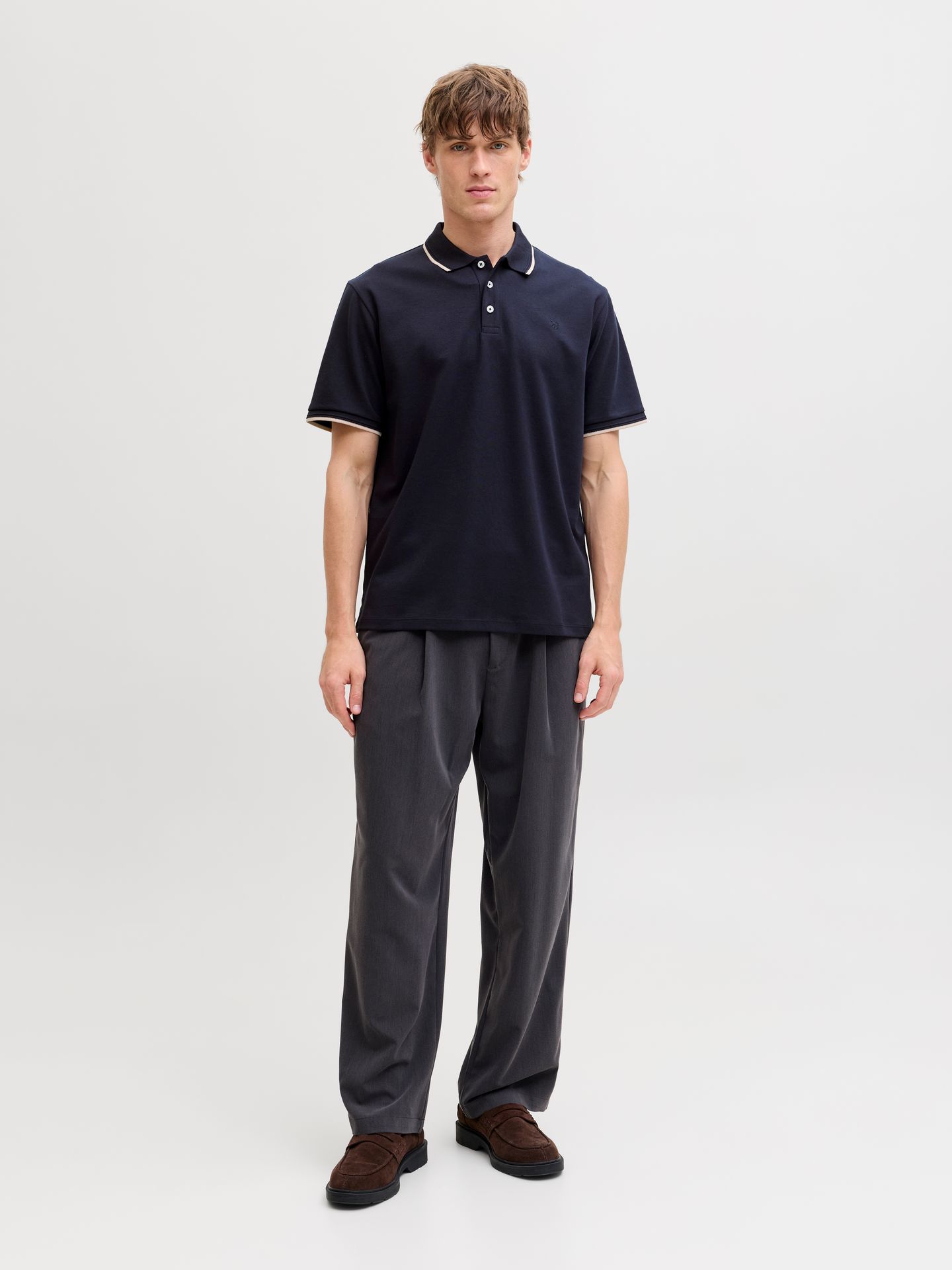 Jack & Jones JPRBLAETHAN DETAIL SS POLO SN Night Sky 2900162858052