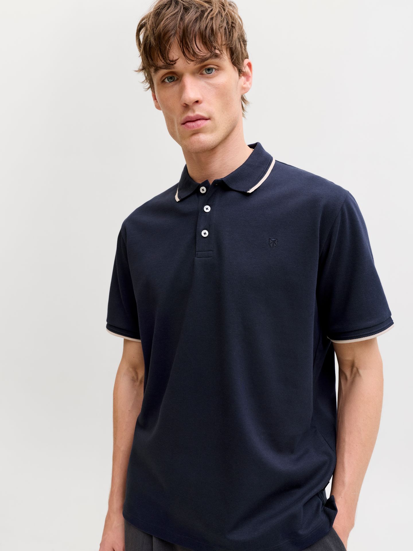 Jack & Jones JPRBLAETHAN DETAIL SS POLO SN Night Sky 2900162858052