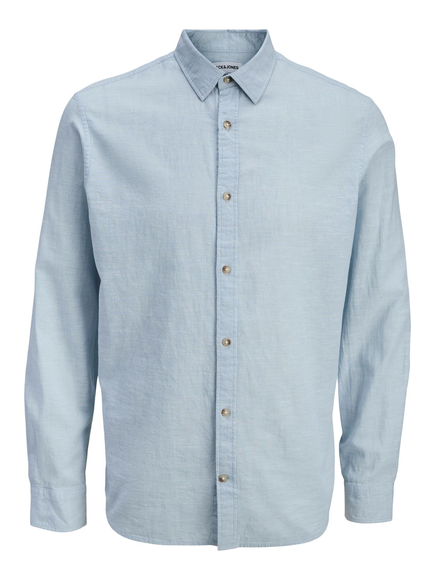 Jack & Jones JJESUMMER LINEN BLEND SHIRT L/S SN Celestial Blue 2900162863056