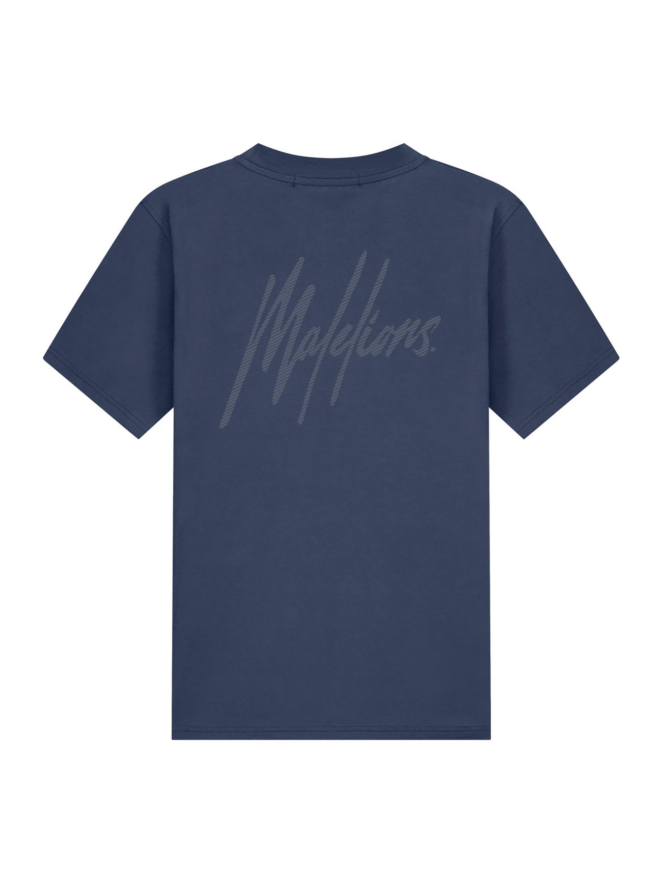 Malelions Malelions Men Striped Signature T-Shirt 42008 navy 2900162866033
