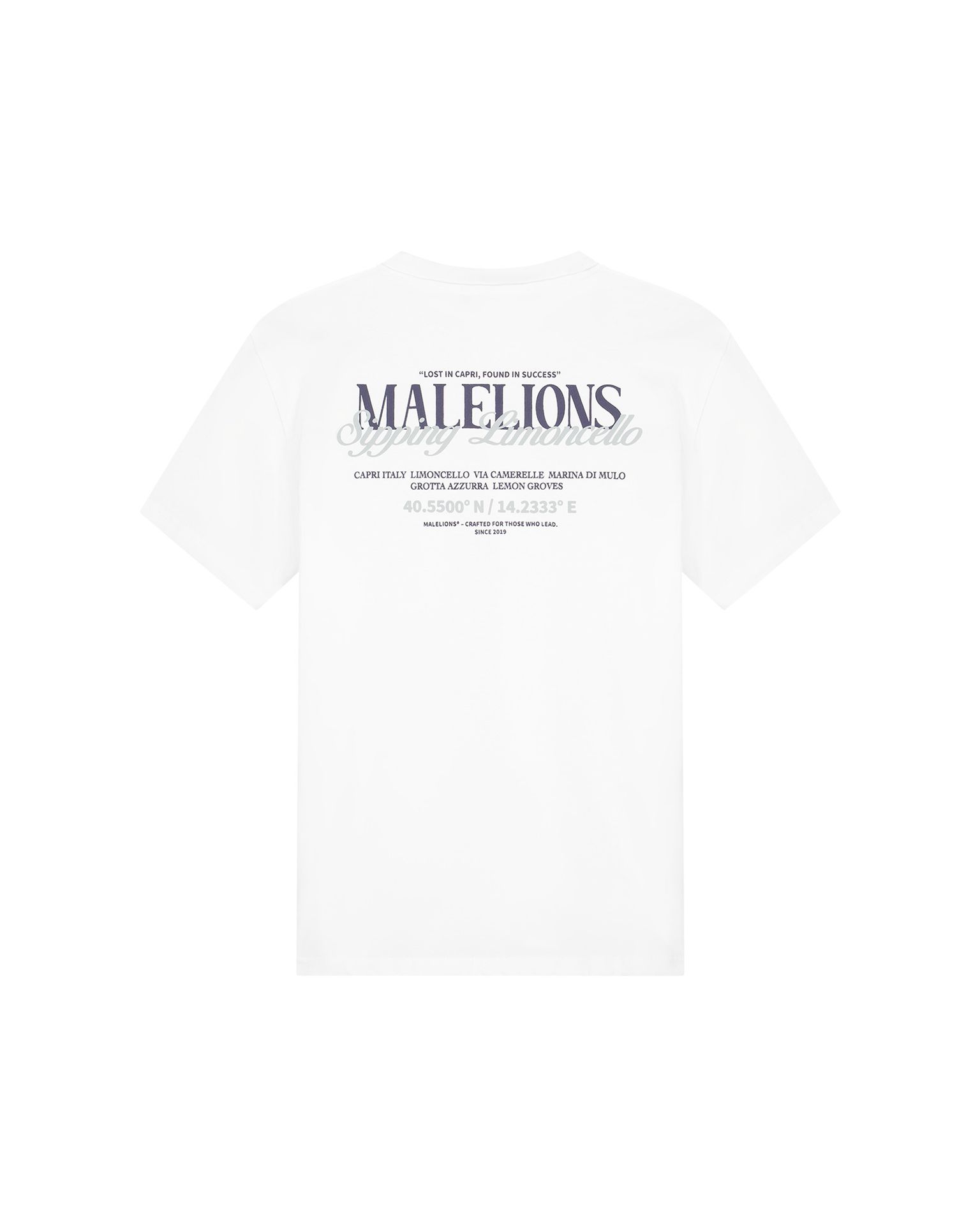 Malelions Malelions Men Sipping Limoncello T-Shirt 40001 white 2900162869041