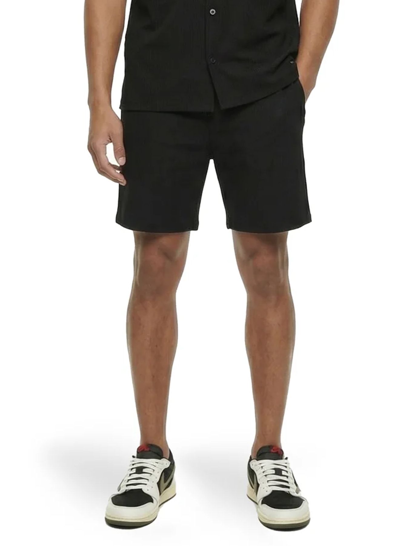 Malelions Malelions Men Ribbed Shorts 49001 black 00116549-EKA26010700000006