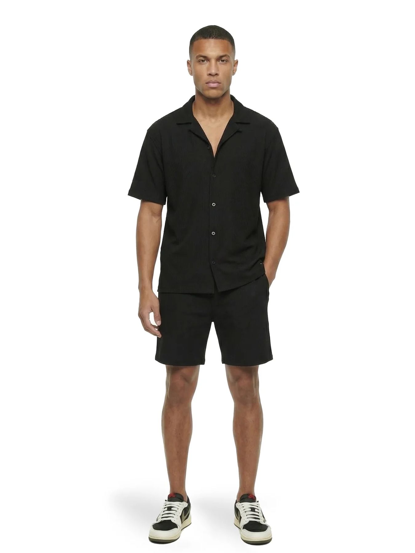 Malelions Malelions Men Ribbed Shorts 49001 black 2900162872065