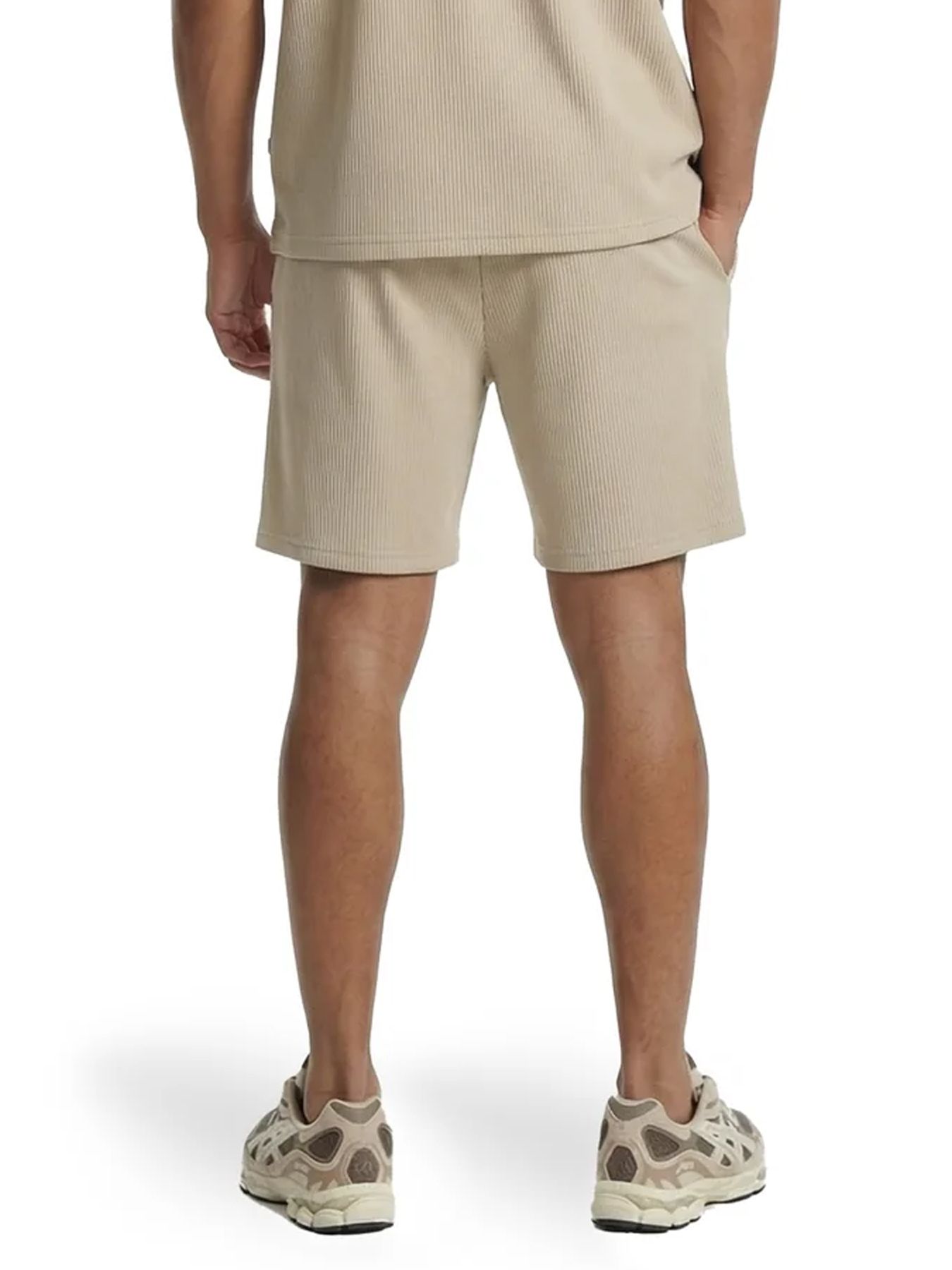 Malelions Malelions Men Ribbed Shorts 50014 light taupe 2900162873048