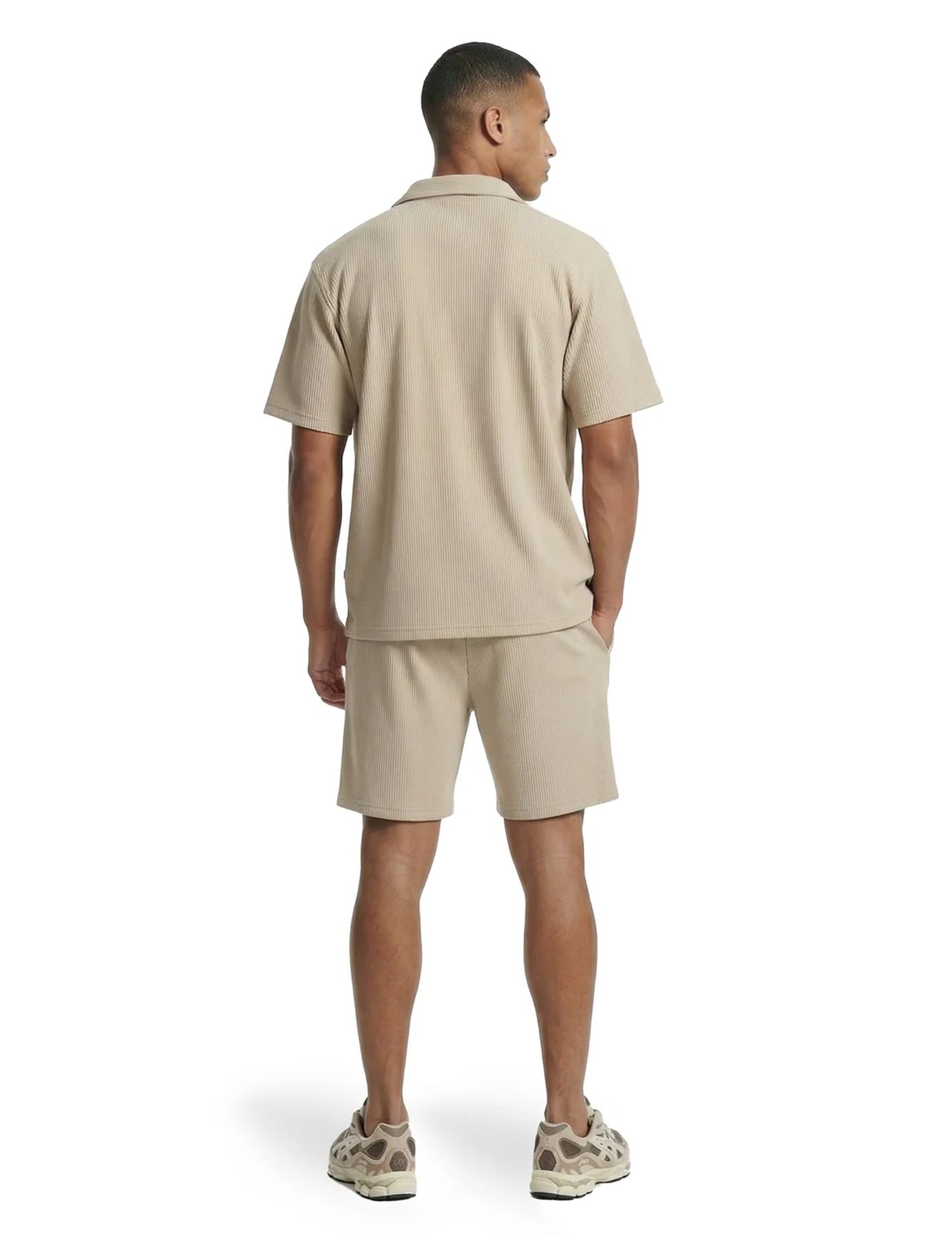 Malelions Malelions Men Ribbed Shorts 50014 light taupe 2900162873048
