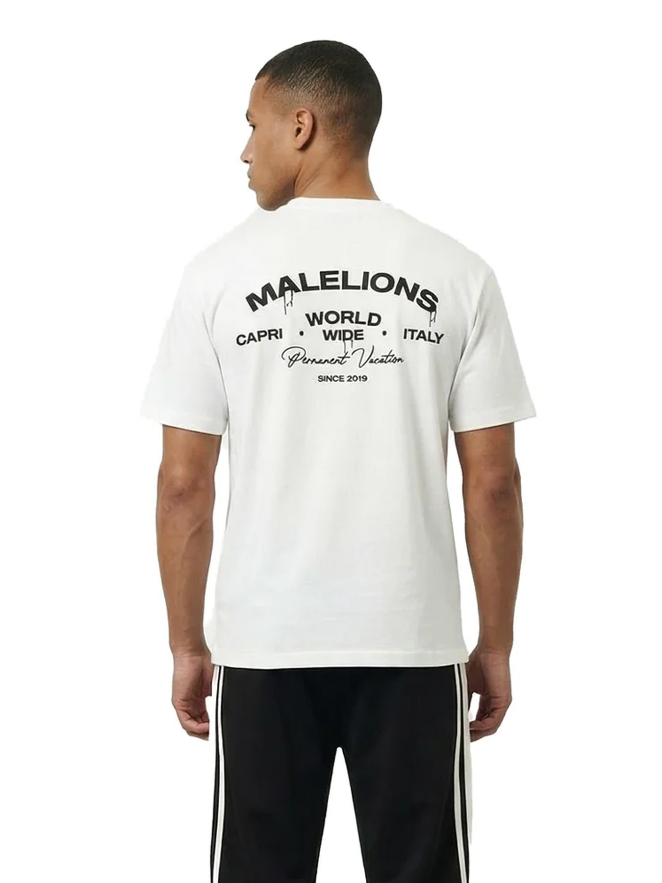 Malelions Malelions Men Permanent Vacation T-Shirt 40001 white 2900162880039