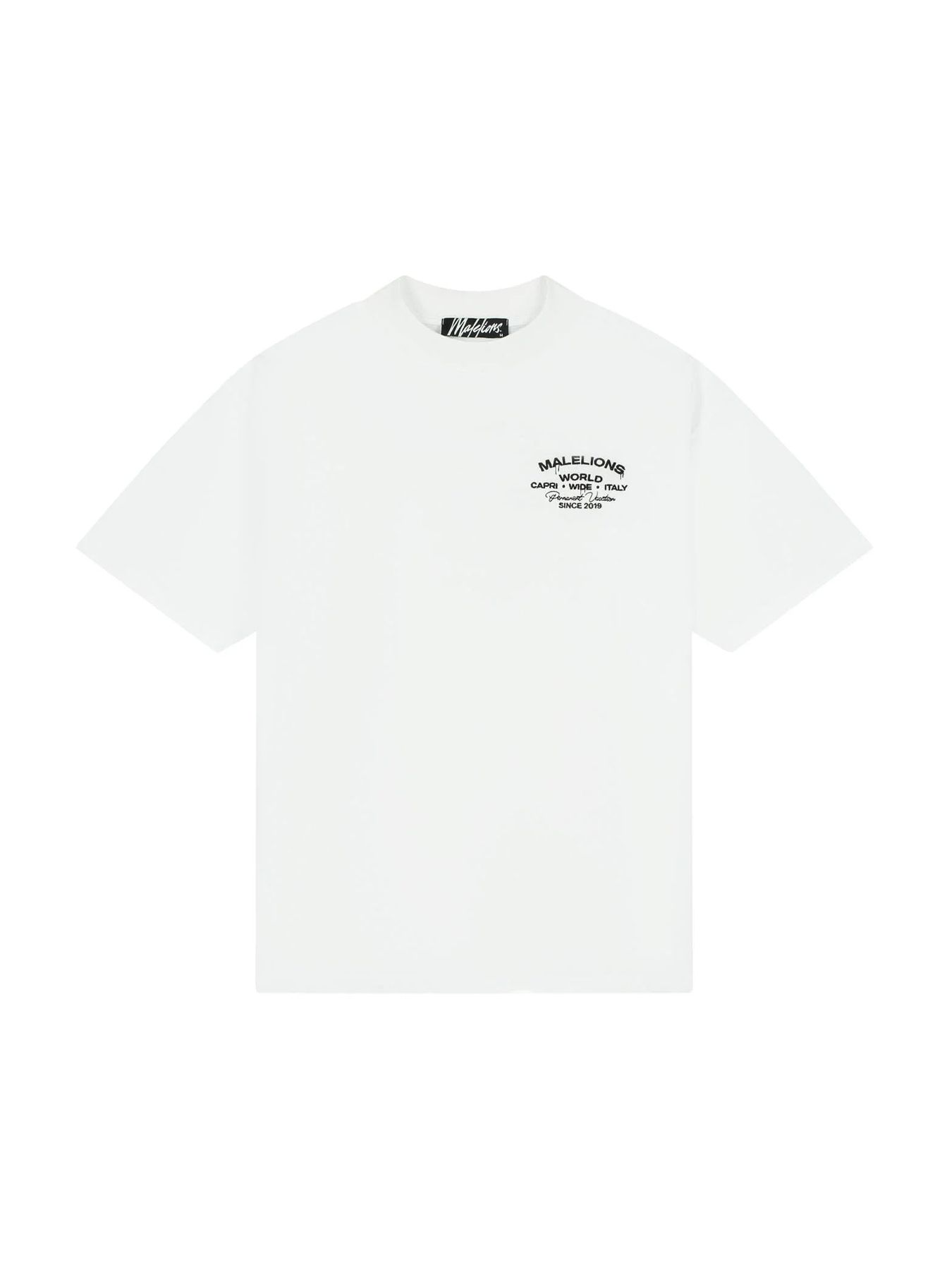 Malelions Malelions Men Permanent Vacation T-Shirt 40001 white 2900162880039
