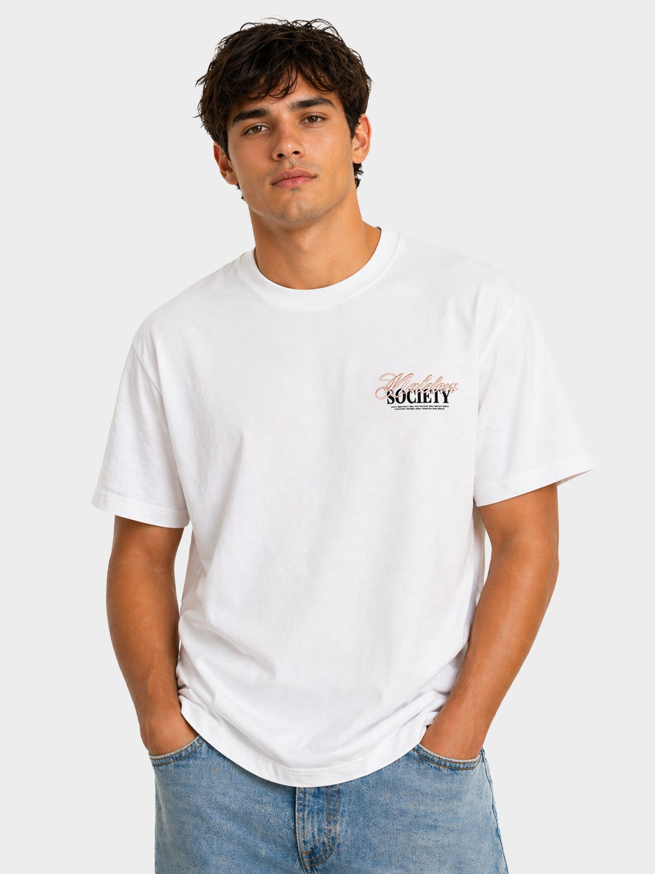 Malelions Malelions Men Society T-Shirt 40001 white 00116560-EKA26010700000005