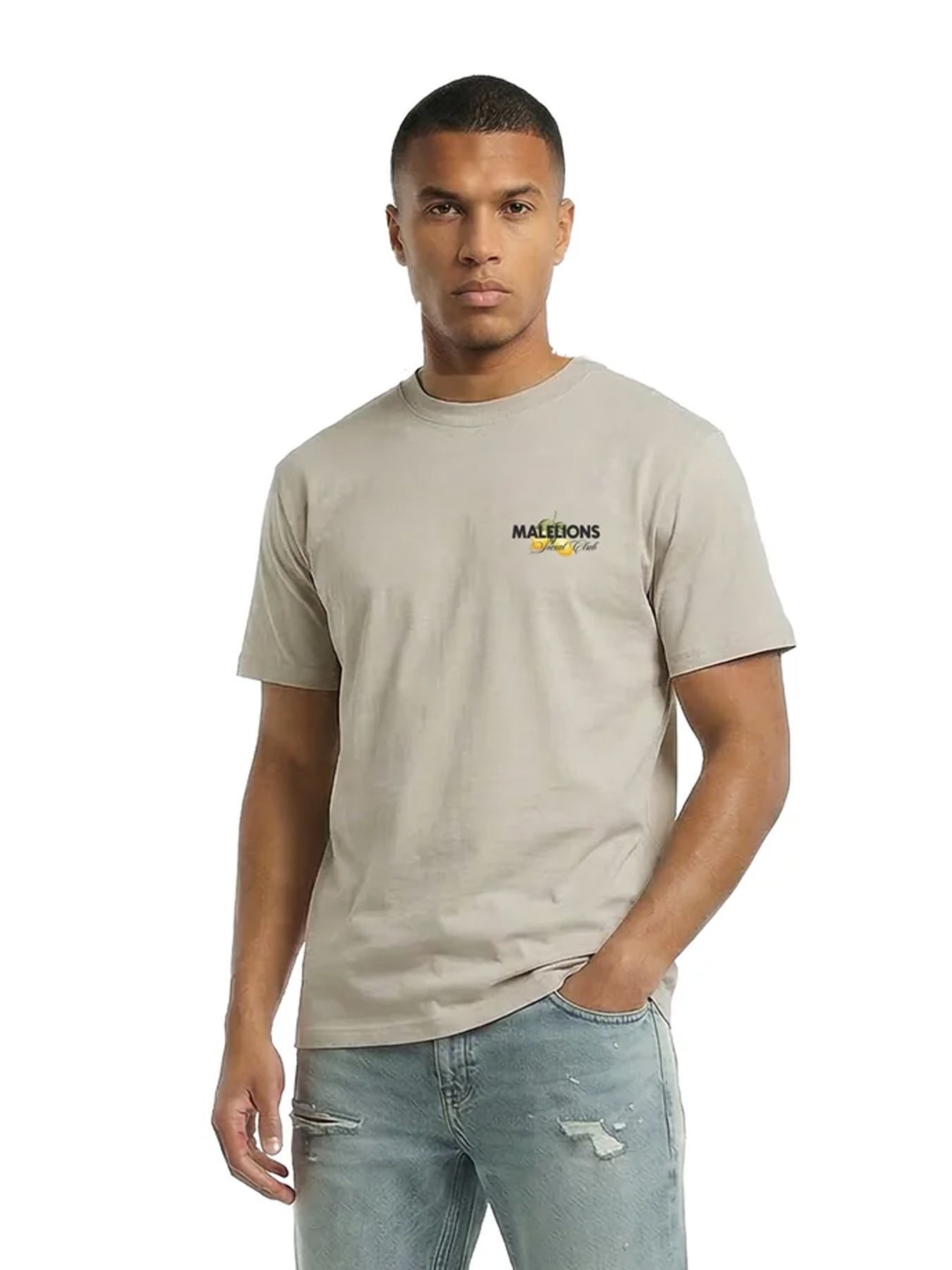 Malelions Malelions Men Limone Di Capri T-Shirt 50014 light taupe 00116561-EKA26010700000007