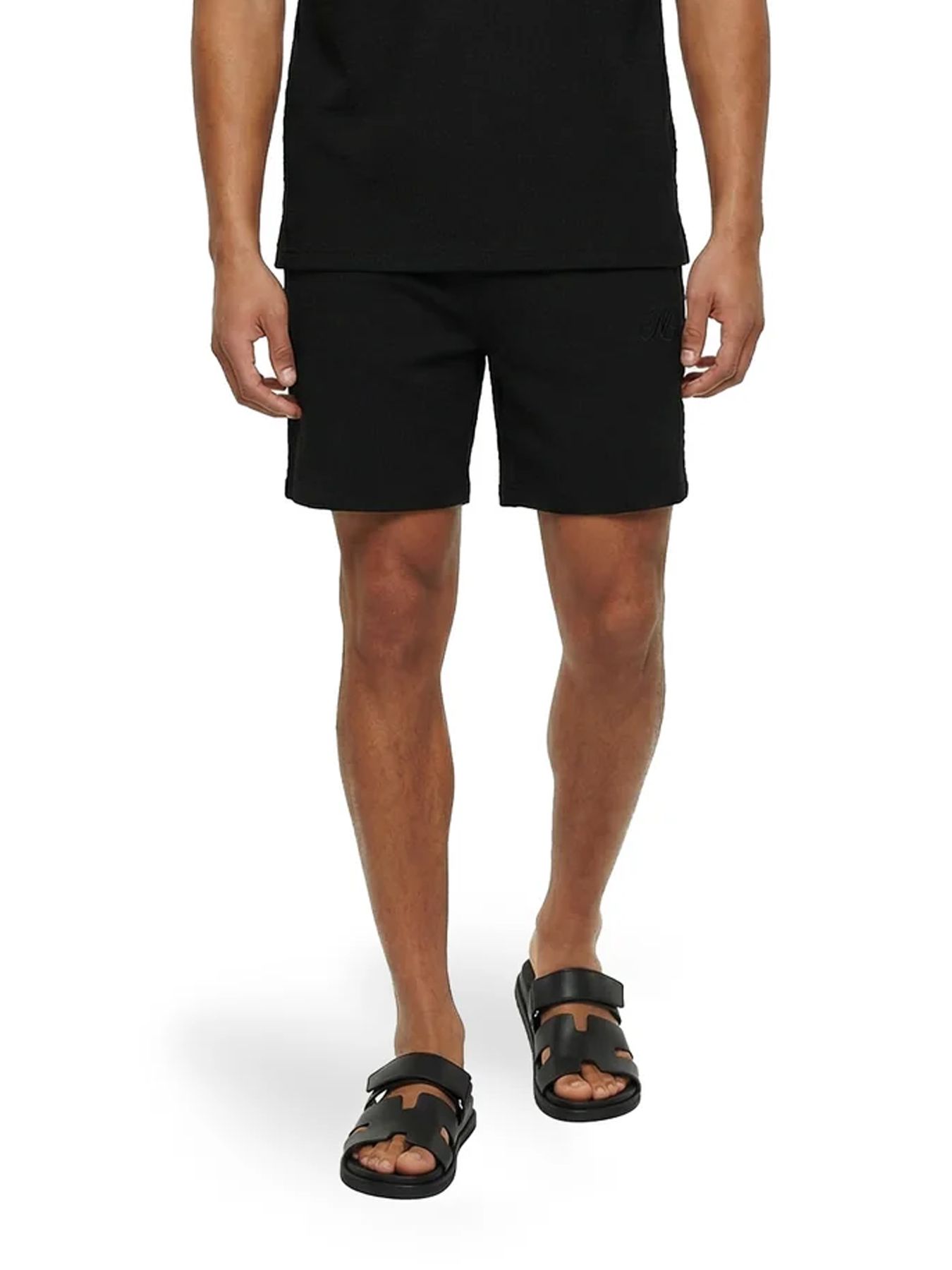 Malelions Malelions Men Emblem Seersucker Shorts 49001 black 00116563-EKA26010700000006