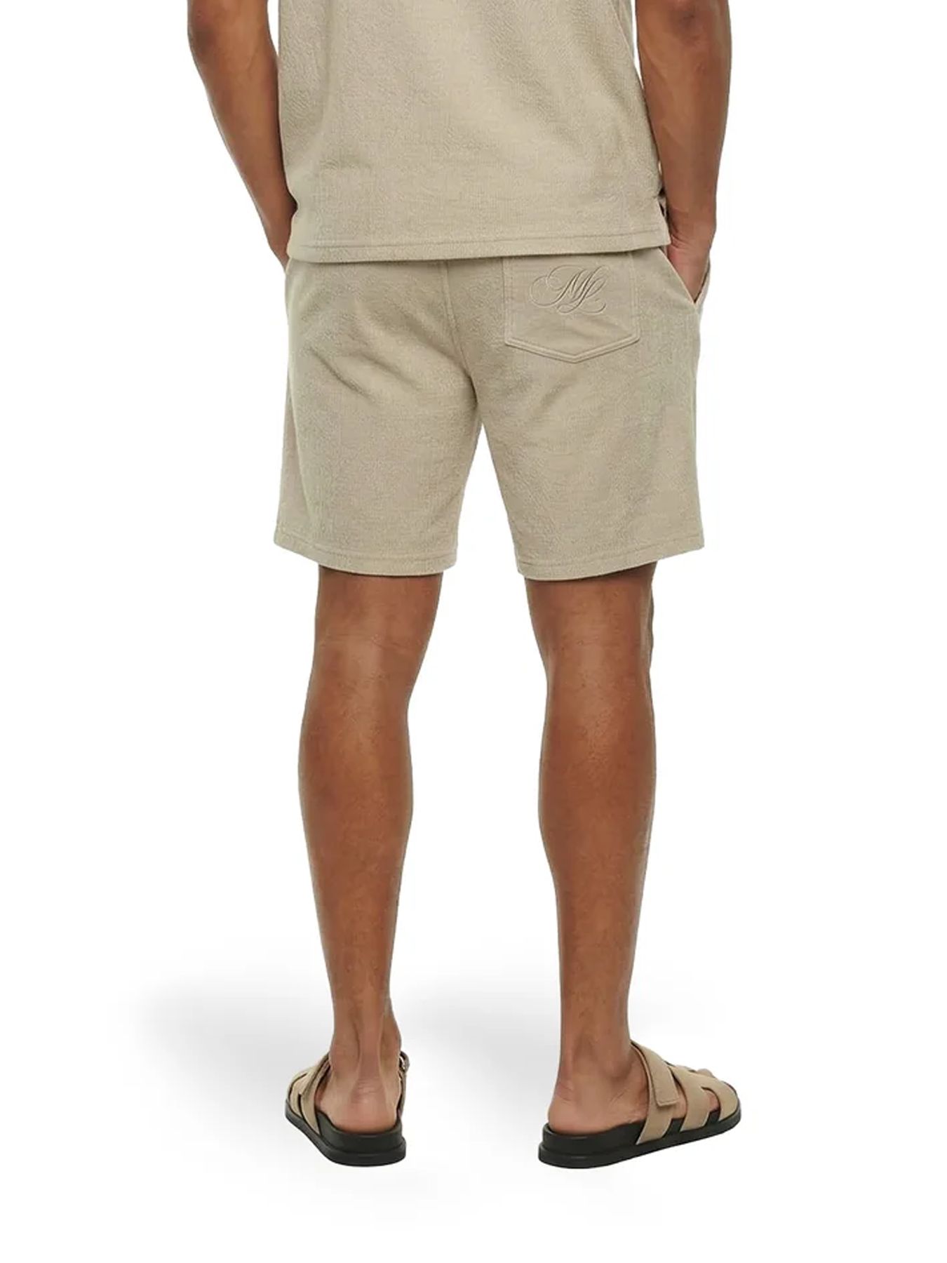 Malelions Malelions Men Emblem Seersucker Shorts 50014 light taupe 2900162898041