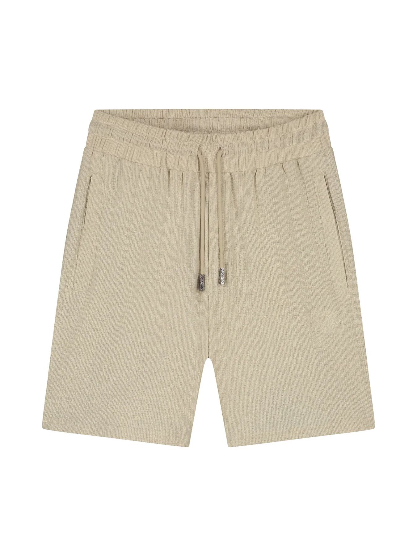 Malelions Malelions Men Emblem Seersucker Shorts 50014 light taupe 2900162898041