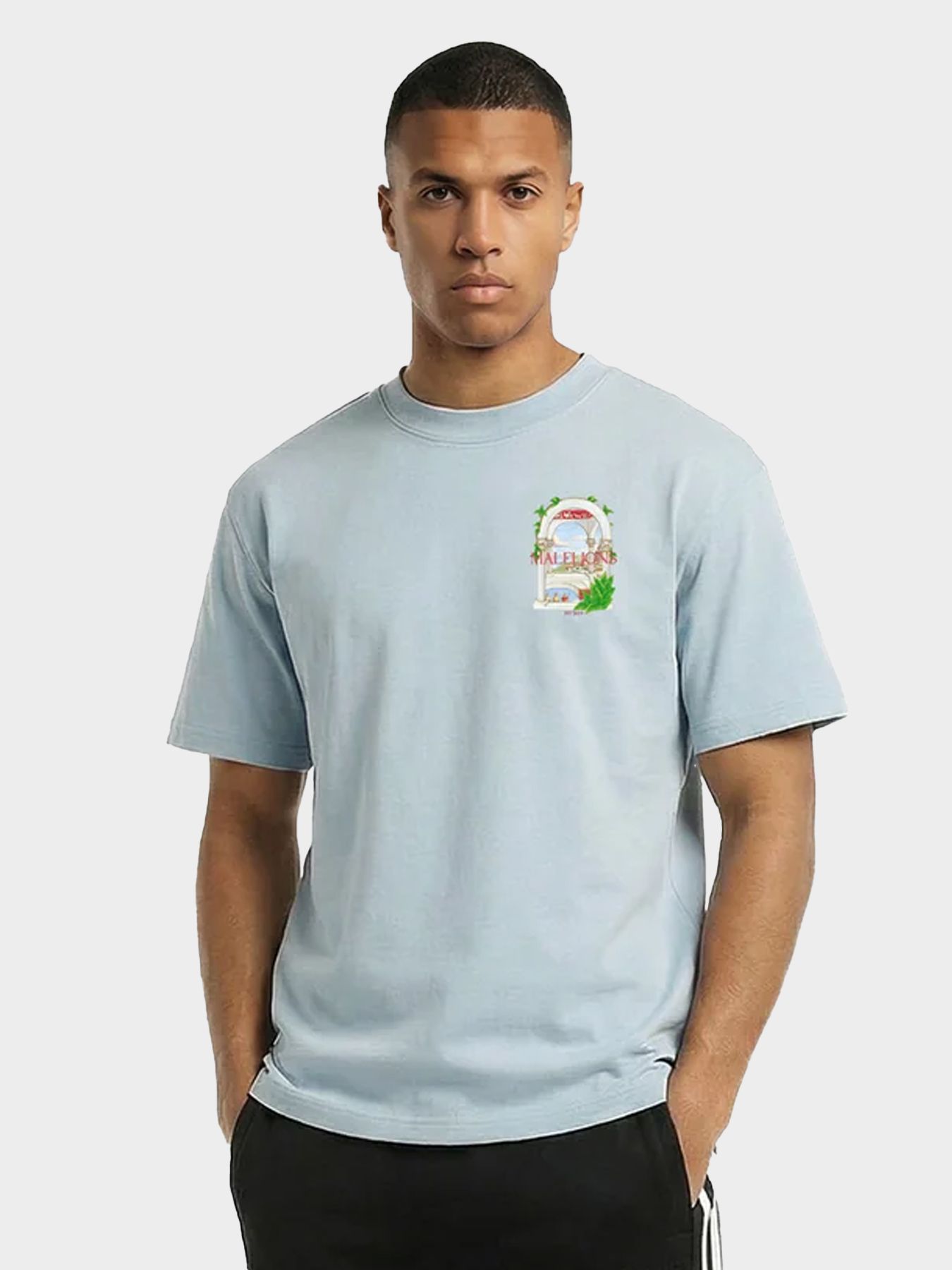 Malelions Malelions Men Roman T-Shirt 42009 ice blue 00116564-EKA26010700000003