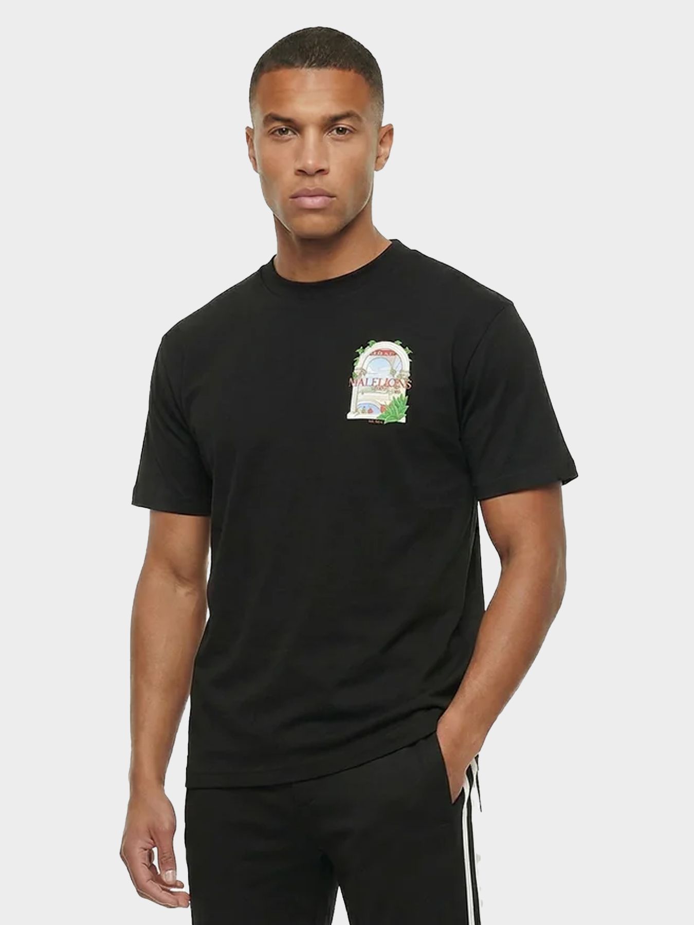 Malelions Malelions Men Roman T-Shirt 49001 black 00116564-EKA26010700000006