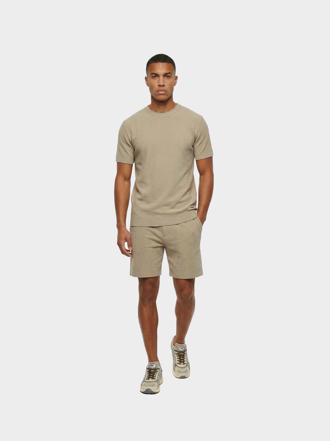 Malelions Malelions Men BouclÃ© Shorts 50014 light taupe 00116566-EKA26010700000007
