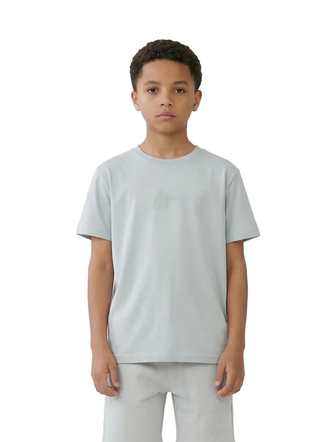 Malelions Malelions Junior Striped Signature T-Shirt 41005 ocean grey 00116568-EKA26010700000012