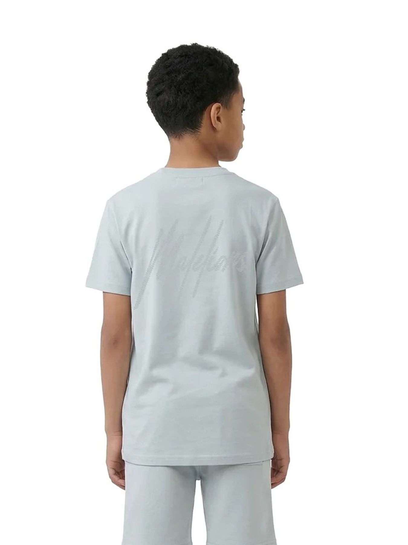 Malelions Malelions Junior Striped Signature T-Shirt 41005 ocean grey 2900162904056