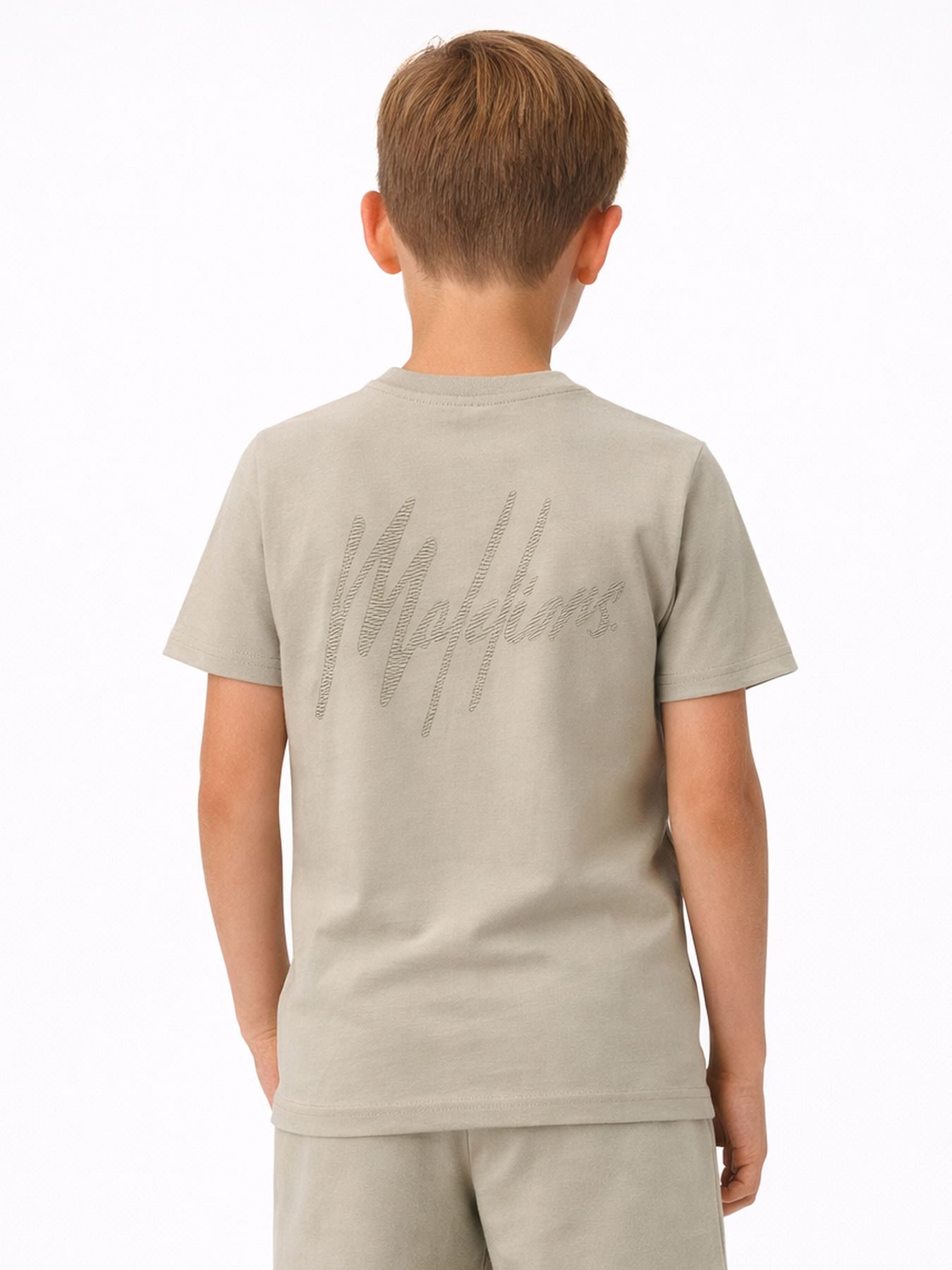 Malelions Malelions Junior Striped Signature T-Shirt 43006 olive green 2900162905053