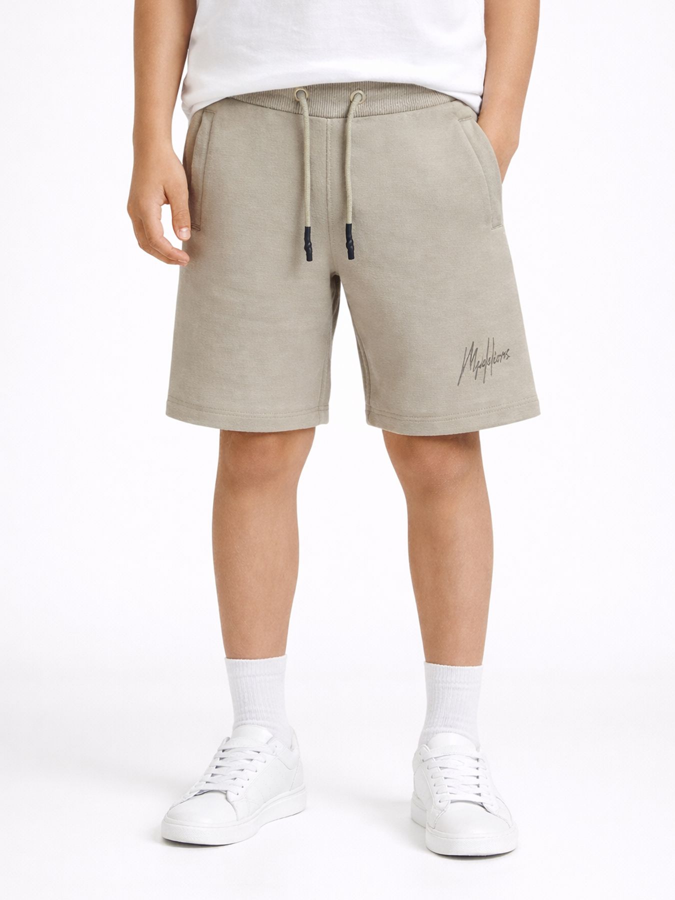 Malelions Malelions Junior Striped Signature Shorts 43006 olive green 00116569-EKA26010700000013