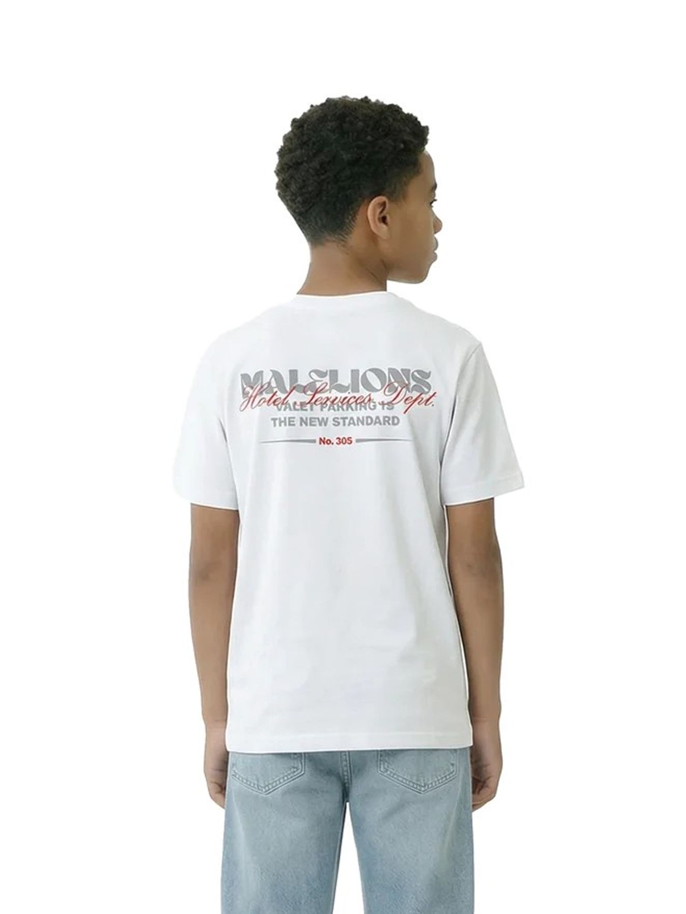Malelions Malelions Junior Relaxed Valet T-Shirt 40001 white 2900162908030