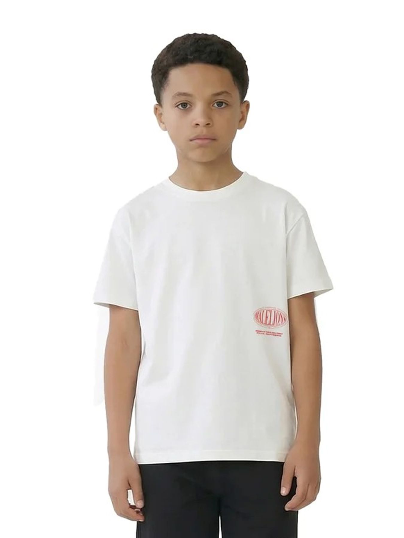 Malelions Malelions Junior Relaxed White Heron T-Shirt 40013 off-white/red 00116572-EKA26010700000014