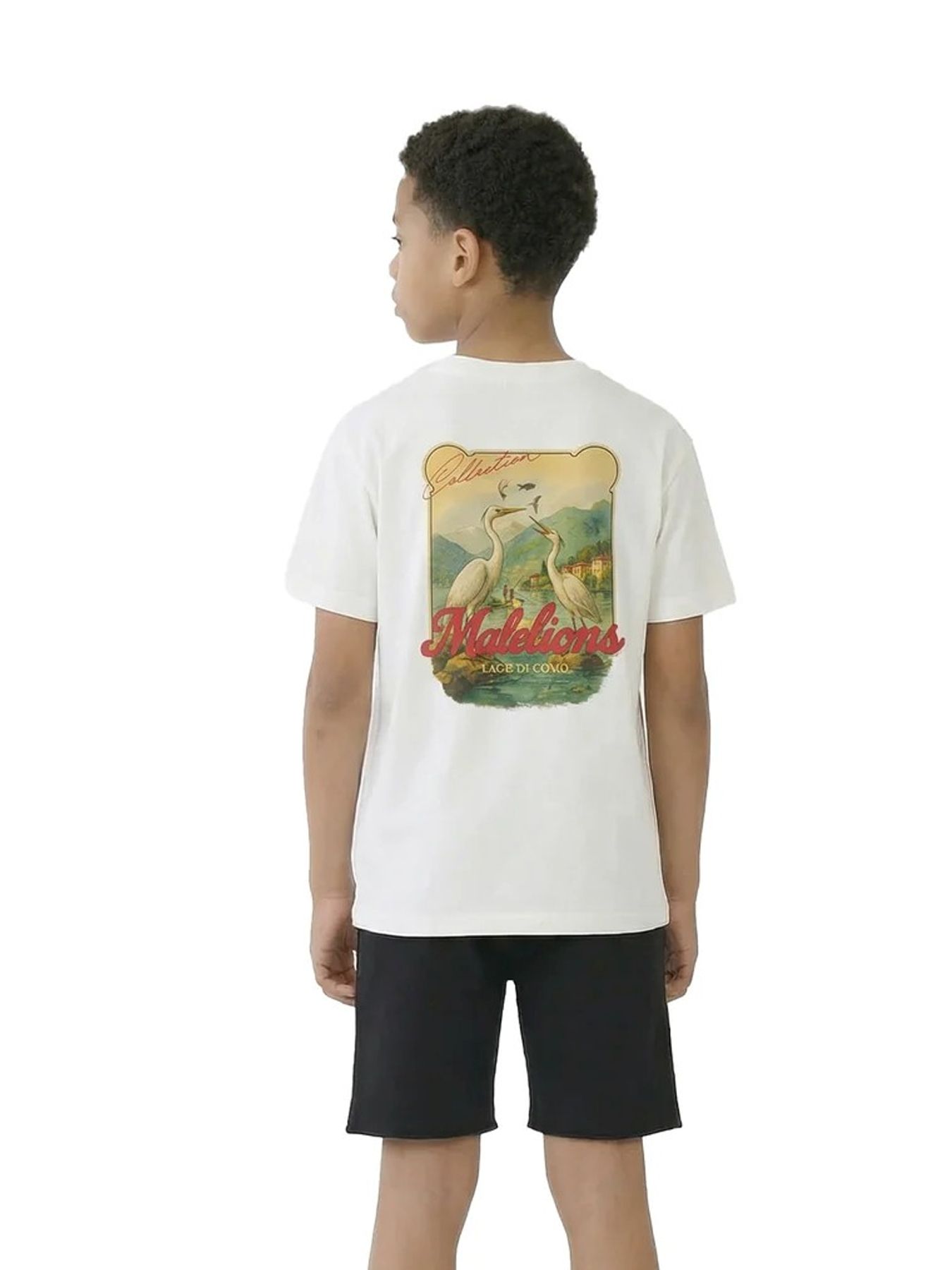 Malelions Malelions Junior Relaxed White Heron T-Shirt 40013 off-white/red 2900162912013