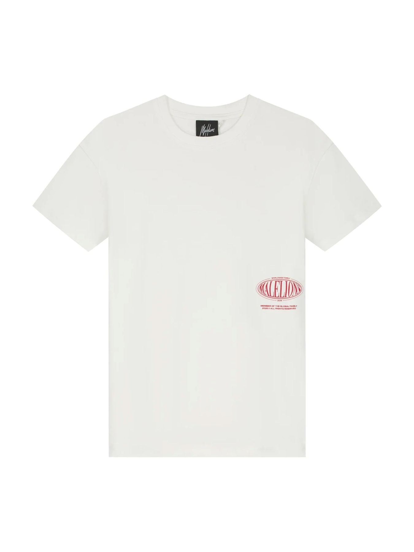 Malelions Malelions Junior Relaxed White Heron T-Shirt 40013 off-white/red 2900162912013