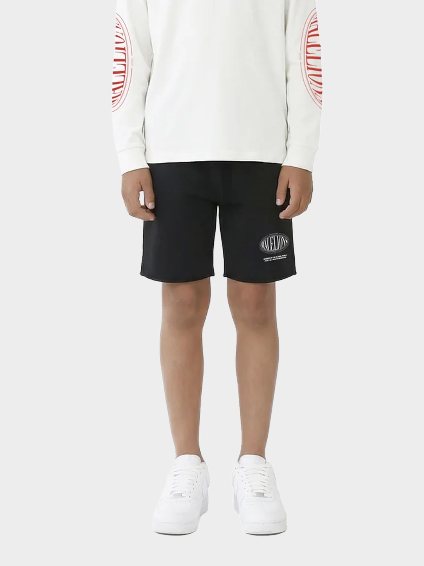 Malelions Malelions Junior Lifestyle Damaged Hem Shorts 49001 black 00116573-EKA26010700000006